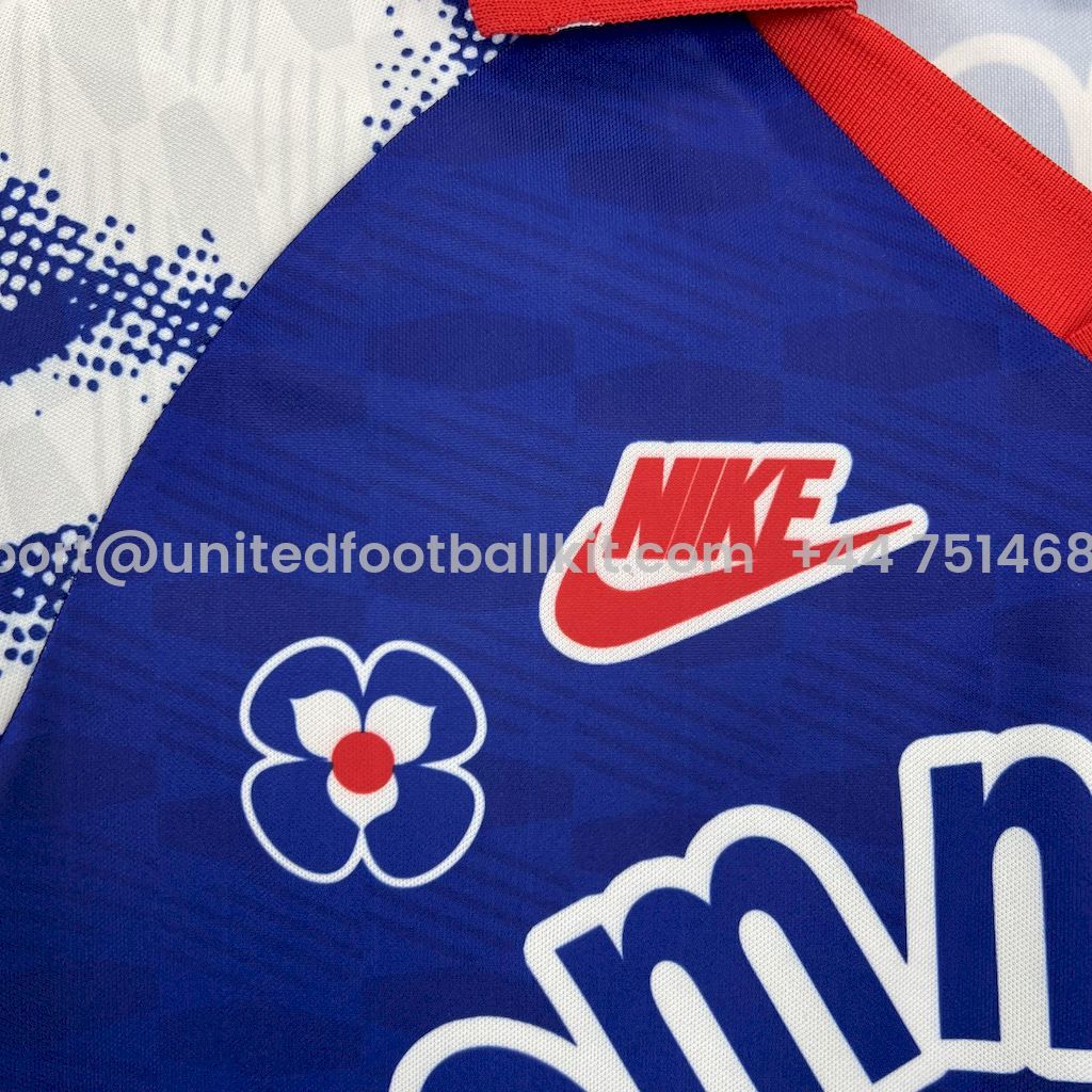 Unitedfootballkit.com | Retro Paris Saint-Germain PSG 1992-93 Away Jersey -Customize Name, Number and Patch | Worldwide Shipping