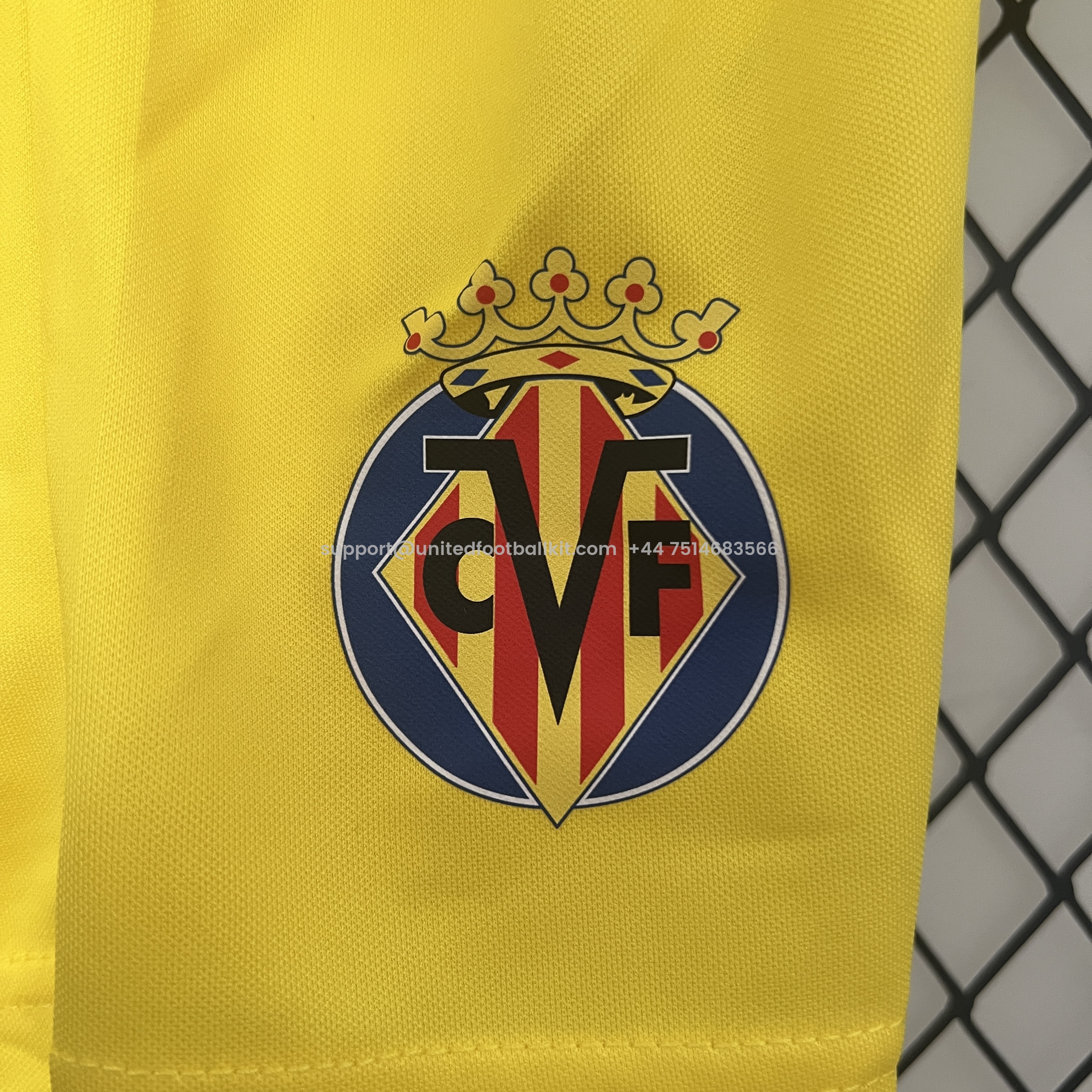 Unitedfootballkit.com | Villarreal 24-25 Home Stadium Kids Kit -Customize Name, Number and Patch | Worldwide Shipping