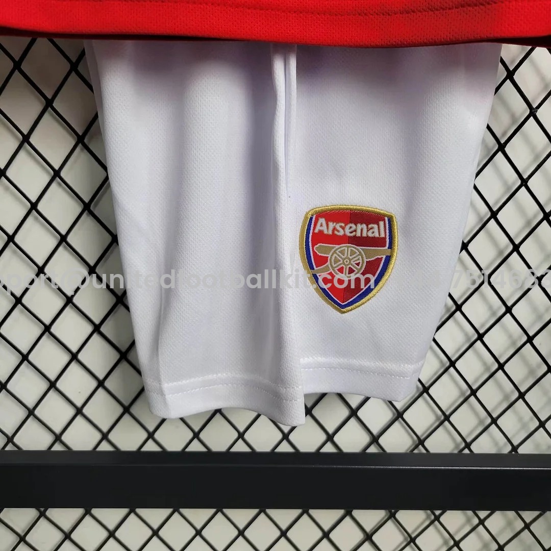 Unitedfootballkit.com | Retro Arsenal 2002-04 Home Stadium Kids Kit -Customize Name, Number and Patch | Worldwide Shipping