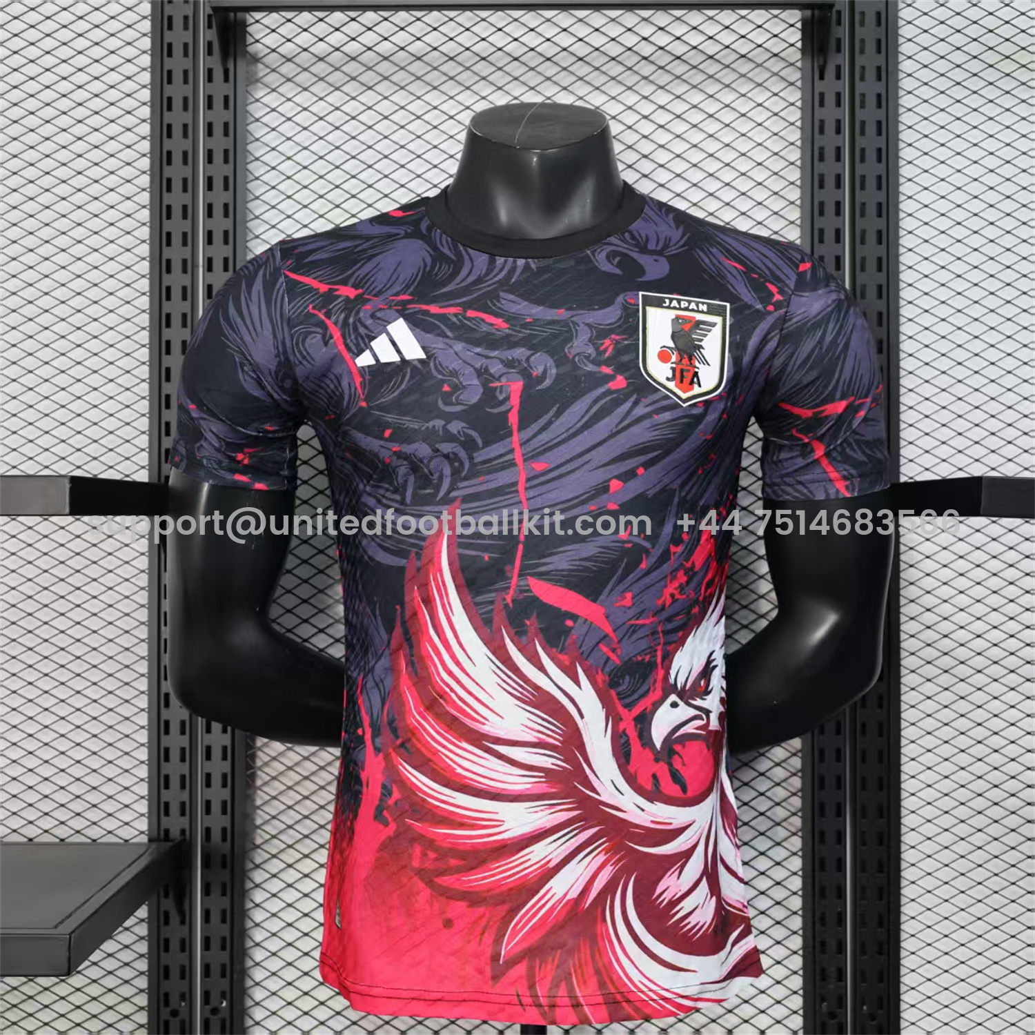 Unitedfootballkit.com | Japan 25-26 Firebird Special Edition Black Jersey - Player Version -Customize Name, Number and Patch | Worldwide Shipping