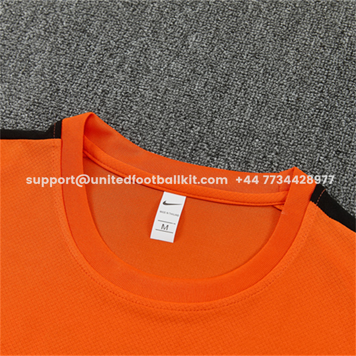 Unitedfootballkit.com | Netherlands 2026 Kids Short-Sleeve Training Set - Orange Top & Black With Orange Accents Pants -Customize Name, Number and Patch | Worldwide Shipping