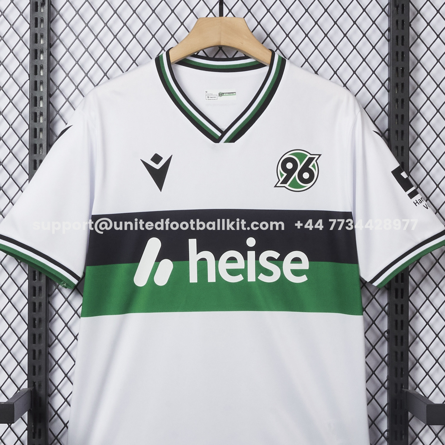 Unitedfootballkit.com | Hannover 96 25-26 Third White Jersey - Fans Version -Customize Name, Number and Patch | Worldwide Shipping