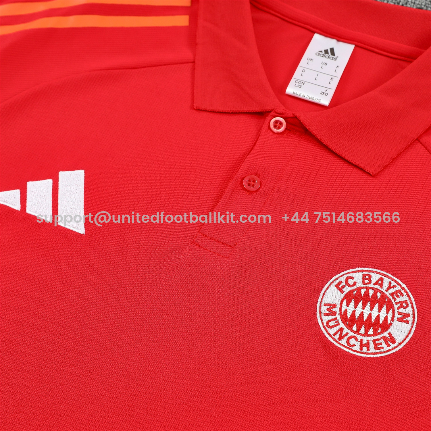 Unitedfootballkit.com | Bayern Munich 25-26 POLO Short-Sleeve Training Set - Red Top and Black Pants -Customize Name, Number and Patch | Worldwide Shipping