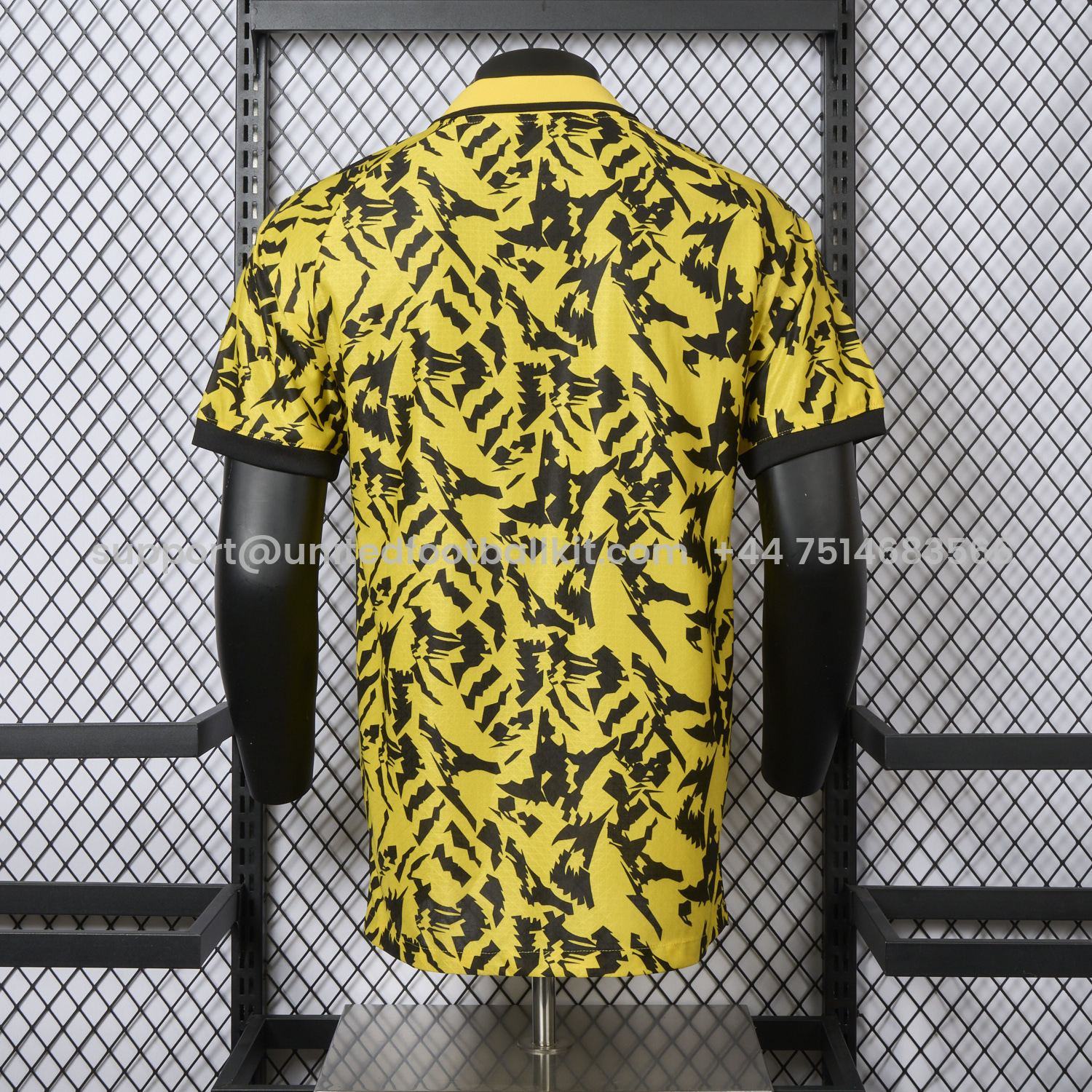 Unitedfootballkit.com | Dortmund 25-26 Black Disordered Texture Yellow Special Jersey - Player Version -Customize Name, Number and Patch | Worldwide Shipping