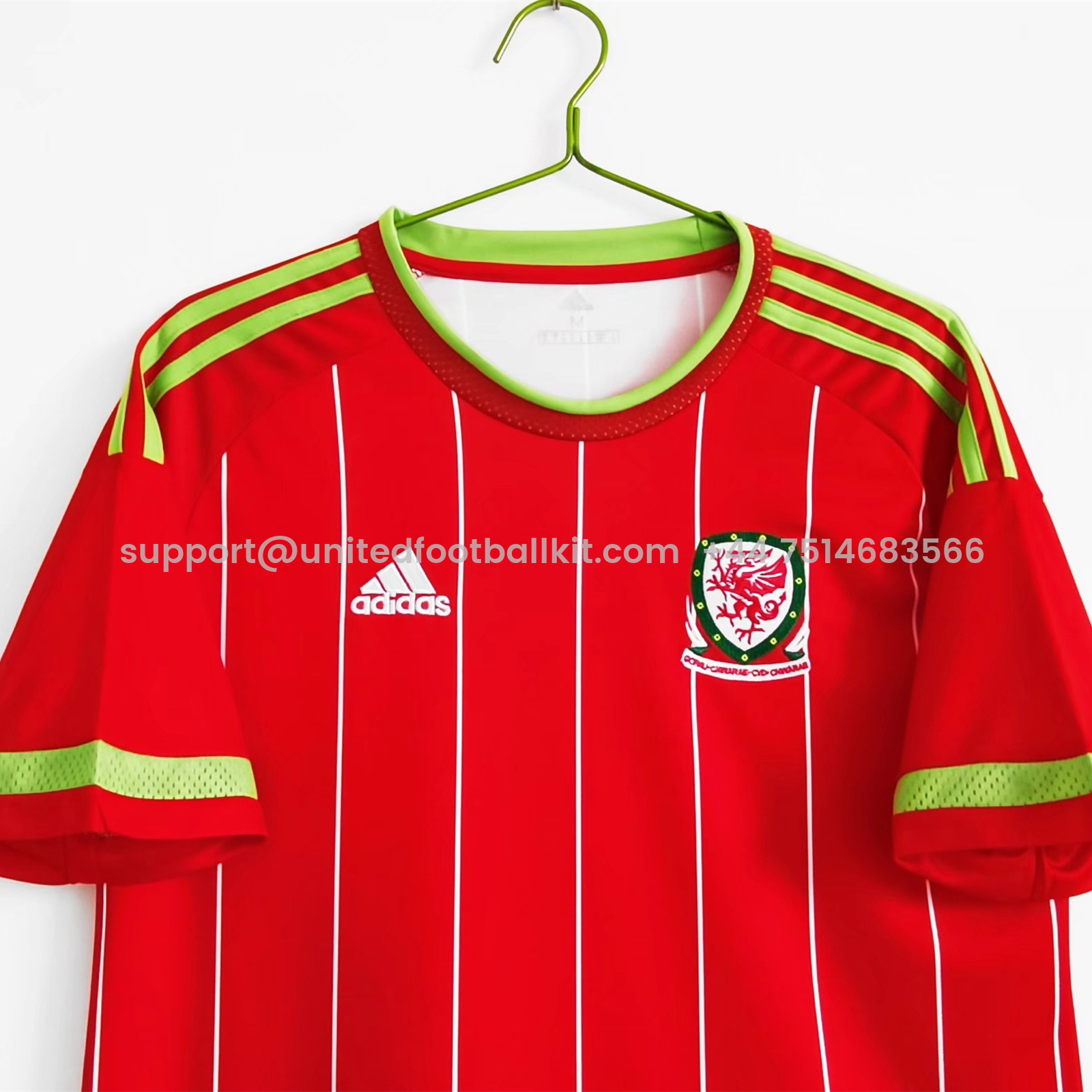 Unitedfootballkit.com | Retro Wales 2015 Home Stadium Jersey -Customize Name, Number and Patch | Worldwide Shipping