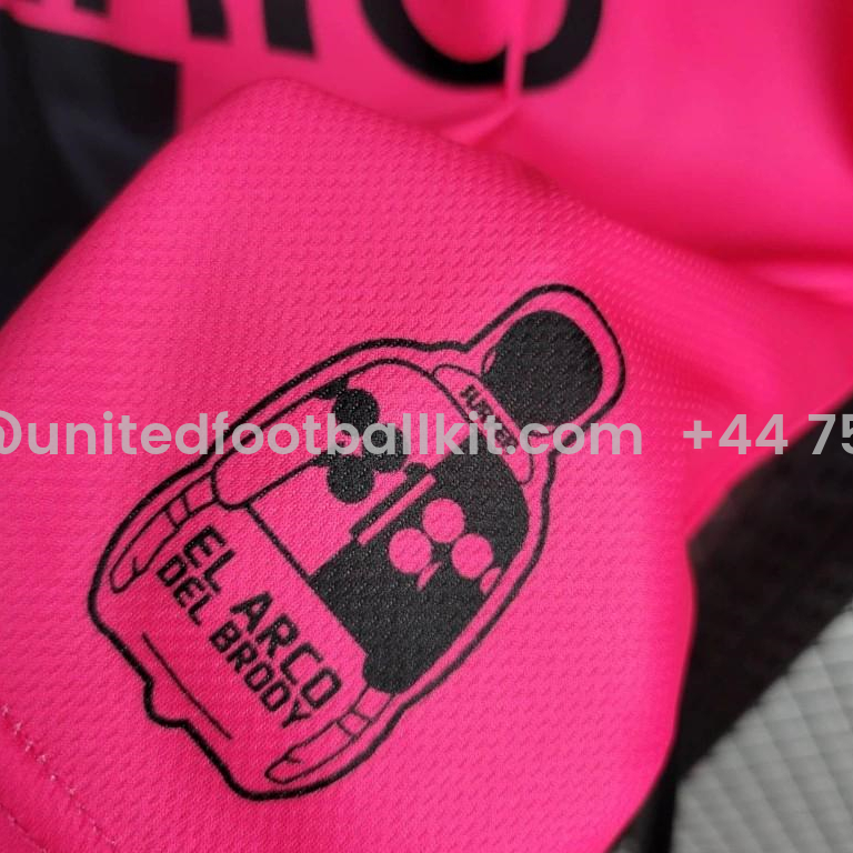 Unitedfootballkit.com | Retro Mexico 1998 World Cup Goalkeeper Pink Black Jersey -Customize Name, Number and Patch | Worldwide Shipping