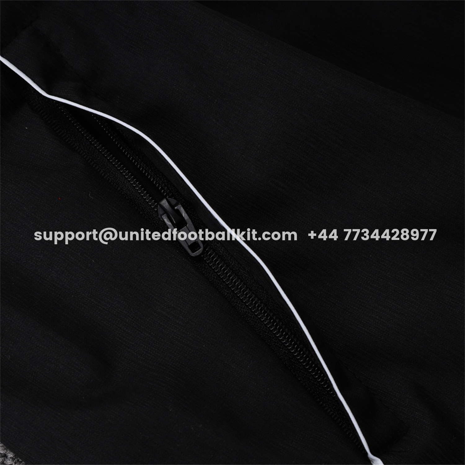 Unitedfootballkit.com | Ajax 25-26 Windbreaker Training Set - Black Top and Pants -Customize Name, Number and Patch | Worldwide Shipping