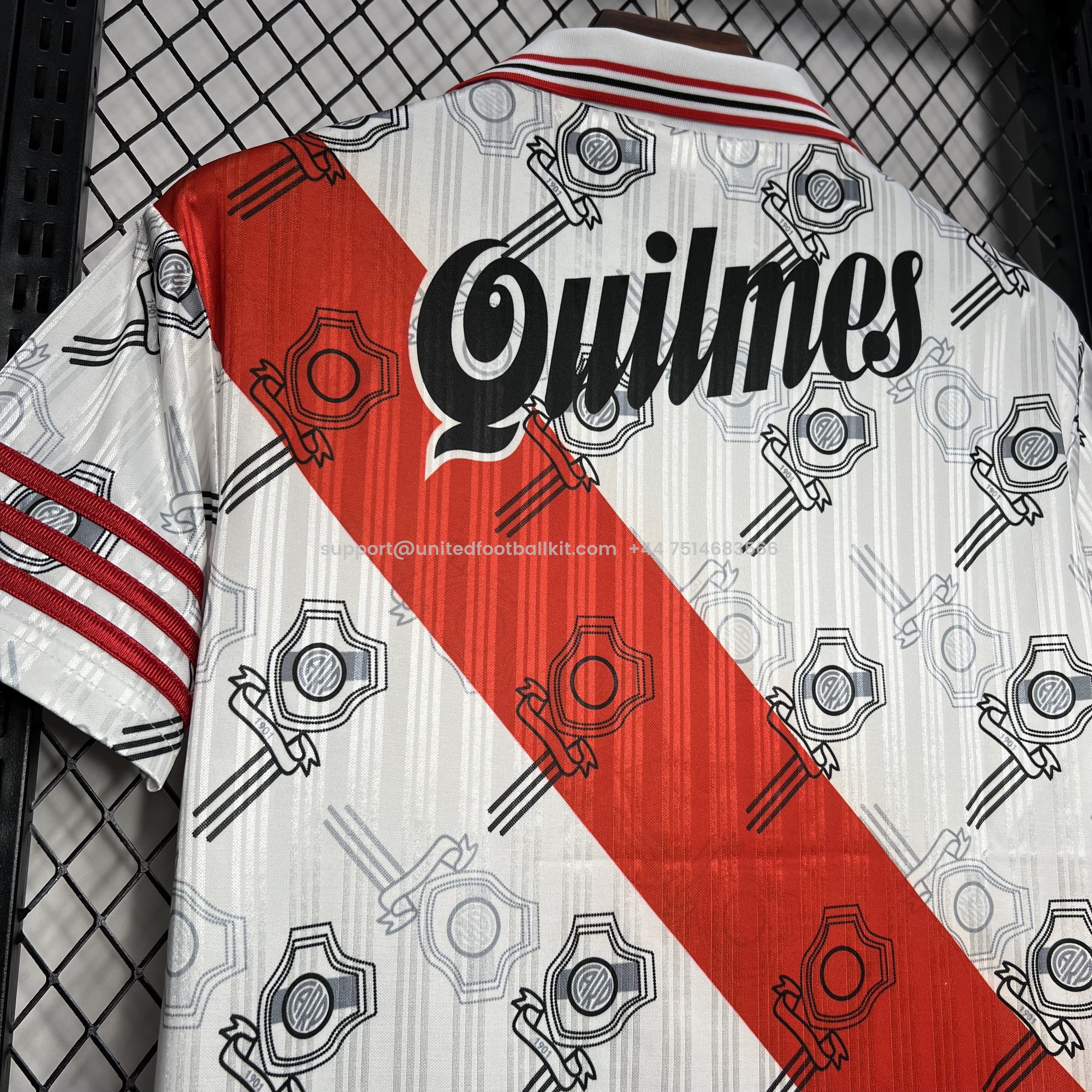 Unitedfootballkit.com | Retro River Plate 1996-97 Home Stadium Jersey -Customize Name, Number and Patch | Worldwide Shipping
