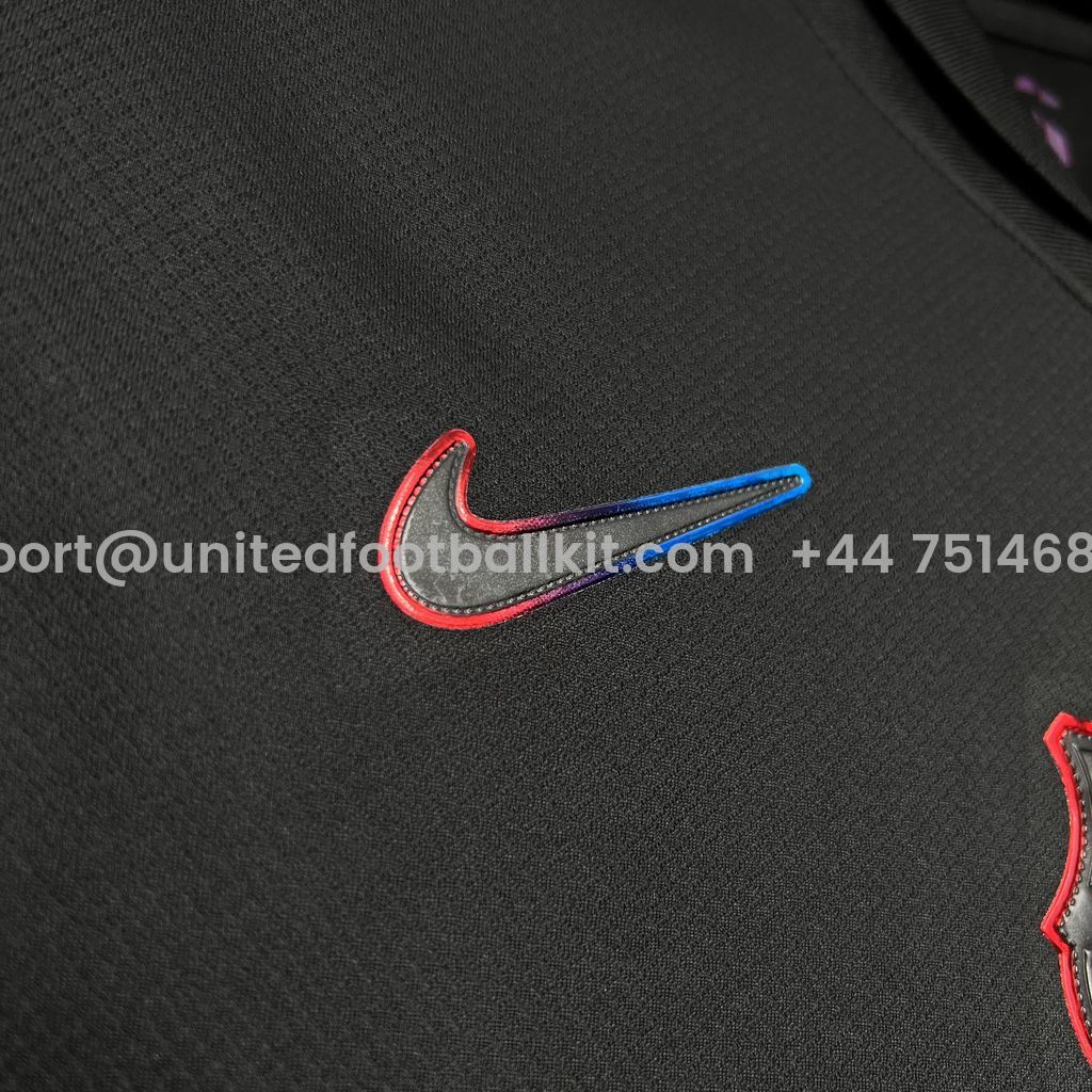 Unitedfootballkit.com | Barcelona 24-25 Away Jersey with Big Logo - Fans Version -Customize Name, Number and Patch | Worldwide Shipping