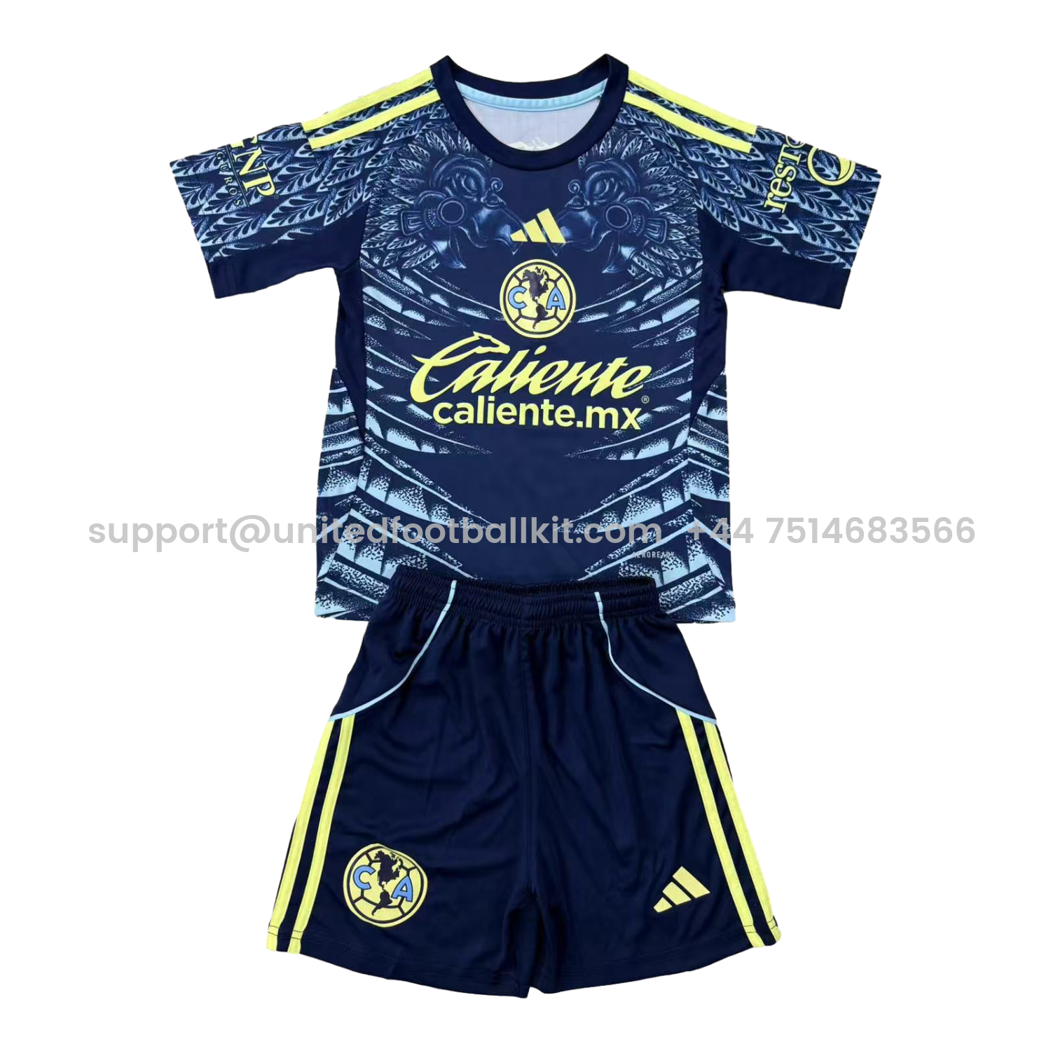 Unitedfootballkit.com | Club América 25-26 Away Men's Adult Jersey Set - Fans Version -Customize Name, Number and Patch | Worldwide Shipping