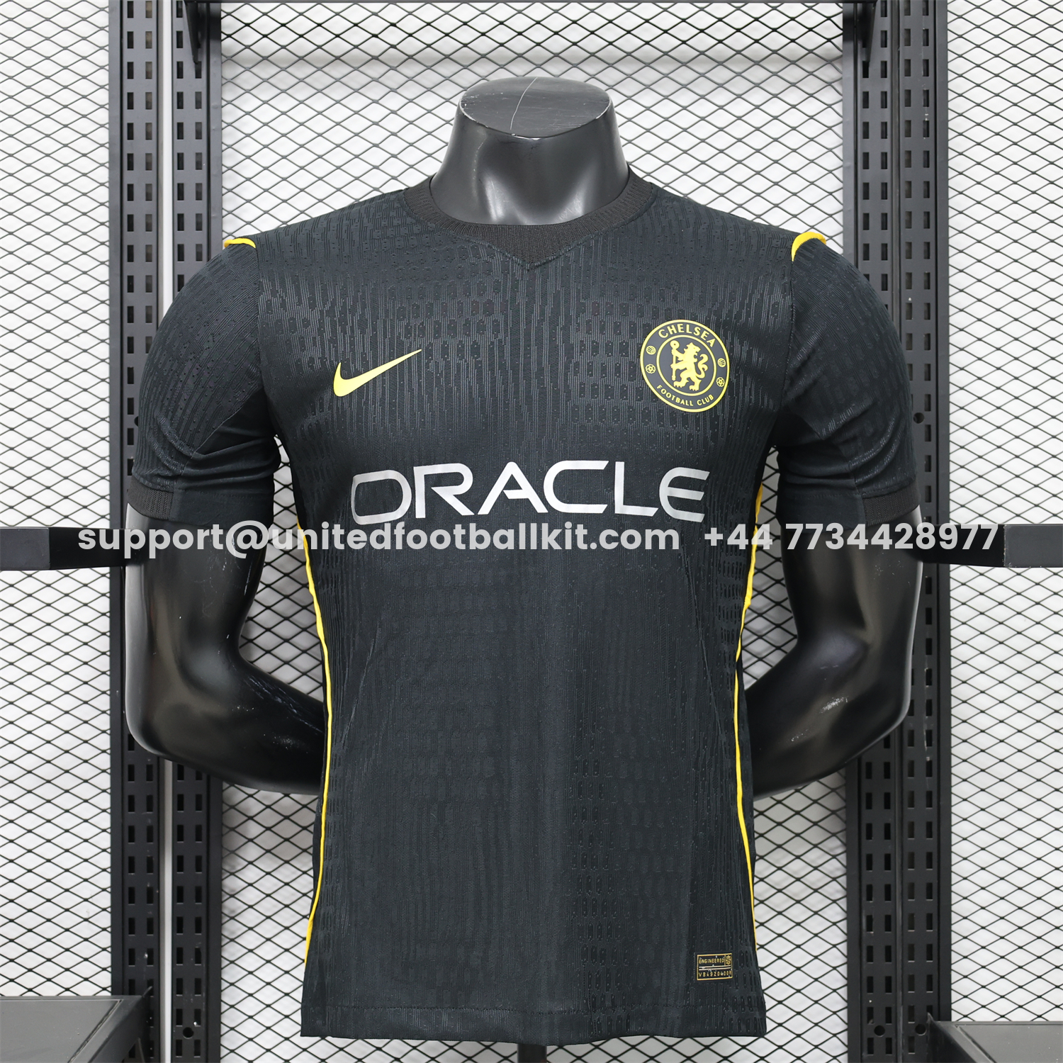 Unitedfootballkit.com | C.H.E.L.S.E.A 25-26 Black Special Jersey - Player Version -Customize Name, Number and Patch | Worldwide Shipping