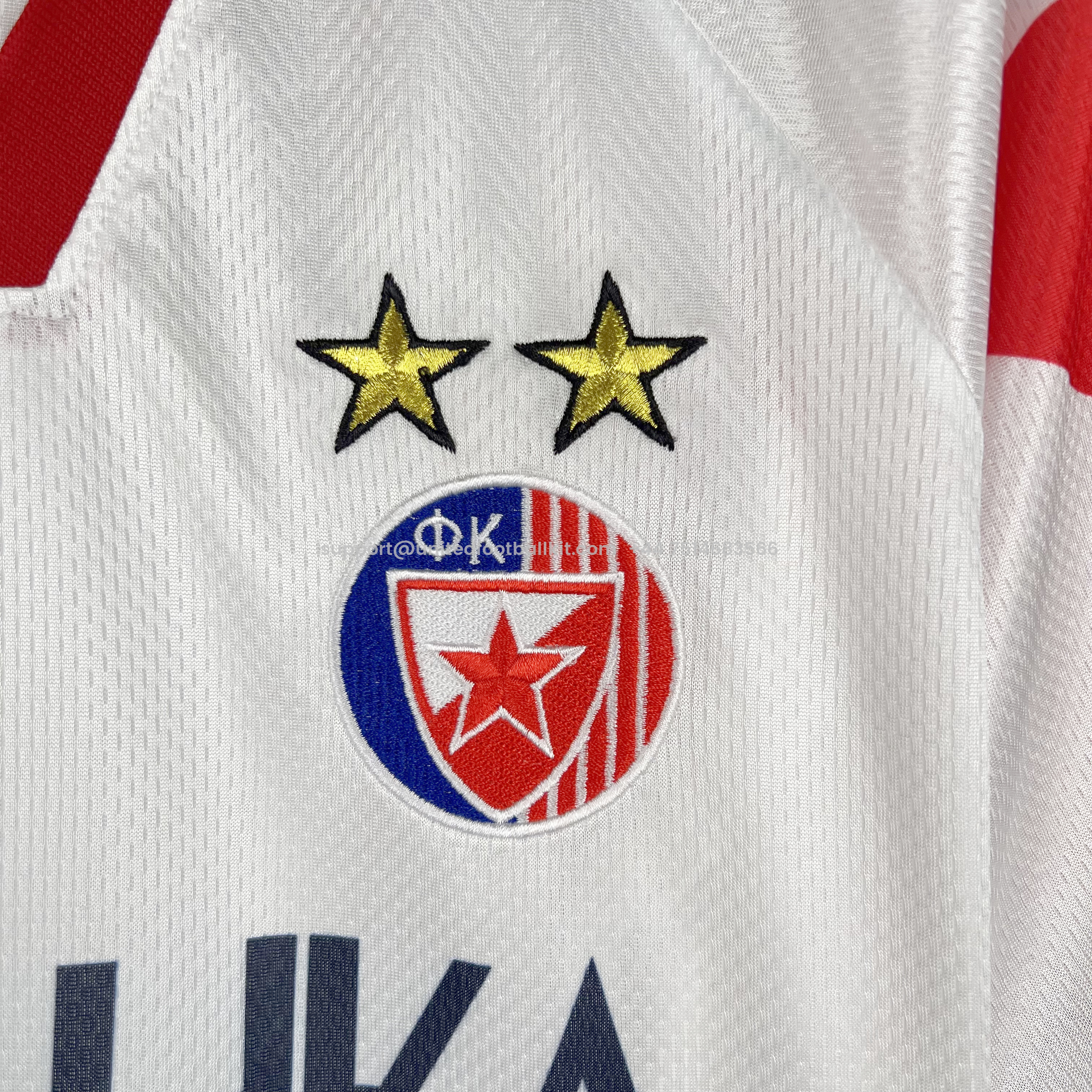 Unitedfootballkit.com | Retro Red Star FC 1995-97 Away Stadium Jersey -Customize Name, Number and Patch | Worldwide Shipping