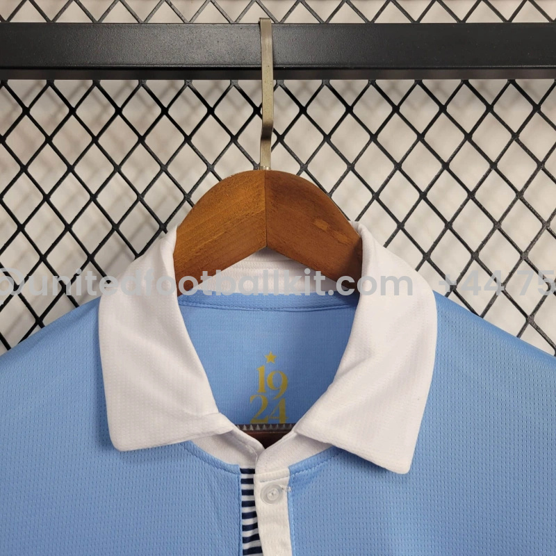 Unitedfootballkit.com | Uruguay 2024 Home Stadium Jersey - Fans Version -Customize Name, Number and Patch | Worldwide Shipping