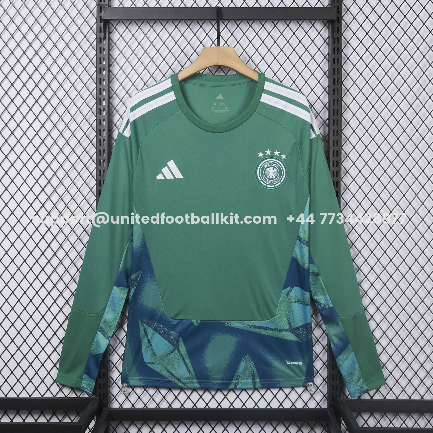 Unitedfootballkit.com | Germany 2026 Goalkeeper Green Long Sleeves Jersey - Fans Version -Customize Name, Number and Patch | Worldwide Shipping