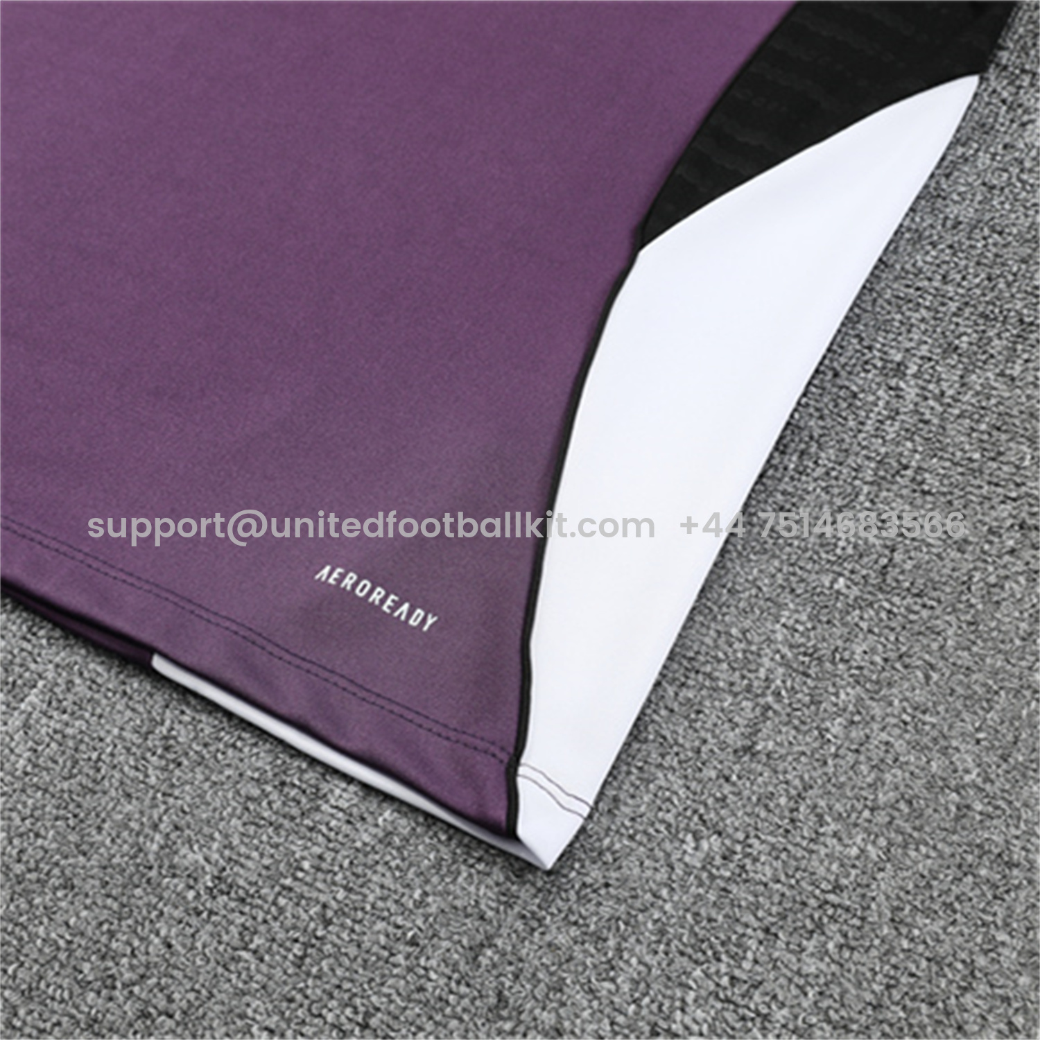 Unitedfootballkit.com | Manchester United 25-26 Long Sleeves Training Set - Purple Top & Black Pants -Customize Name, Number and Patch | Worldwide Shipping