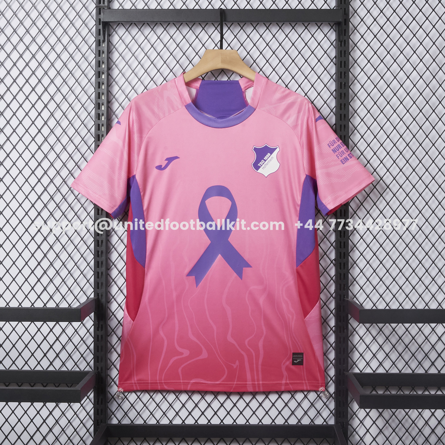 Unitedfootballkit.com | Hoffenheim 25-26 Breast Cancer Awareness Special Jersey - Fans Version -Customize Name, Number and Patch | Worldwide Shipping