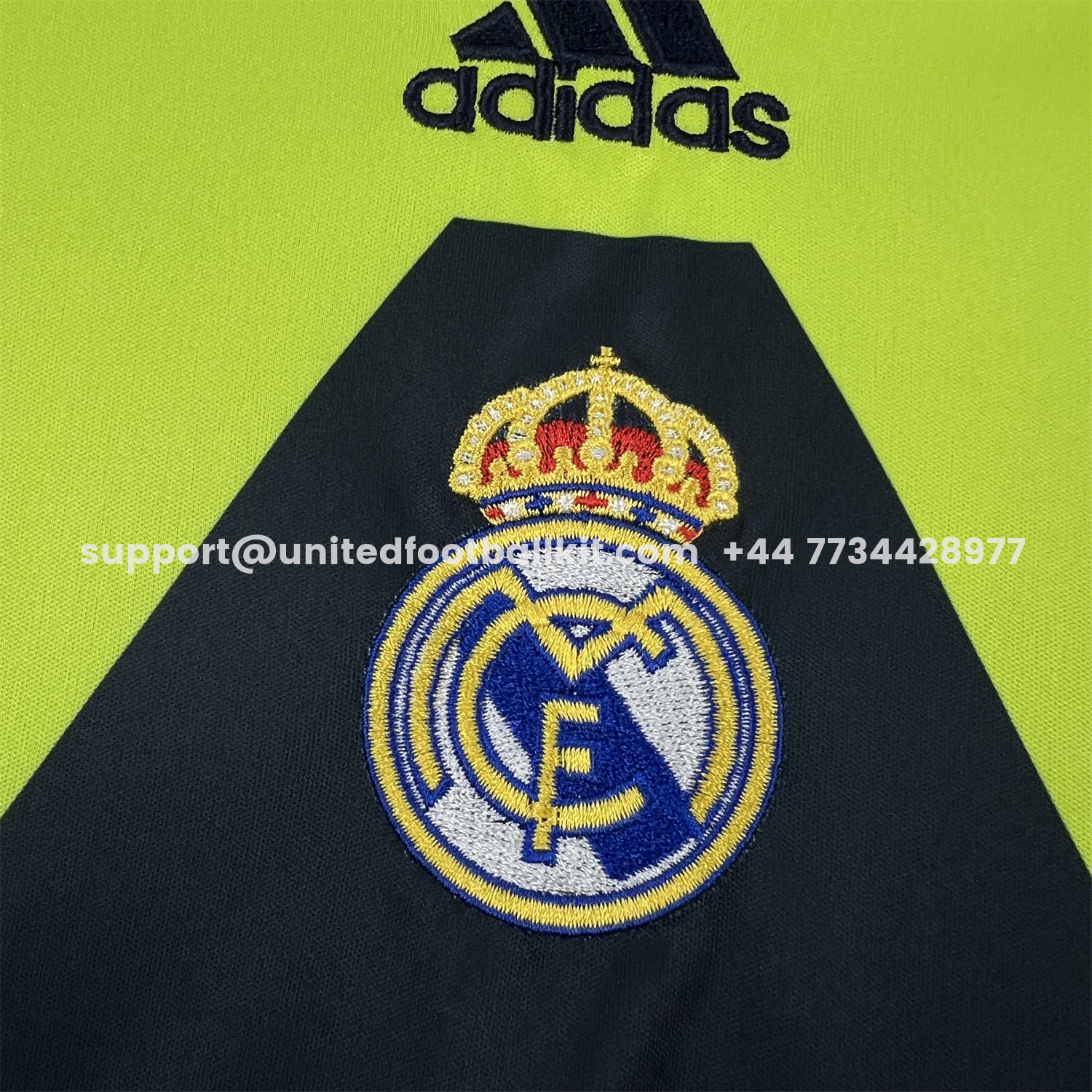 Unitedfootballkit.com | Retro Real Madrid 1999-00 Green Goalkeeper Long Sleeves Jersey -Customize Name, Number and Patch | Worldwide Shipping
