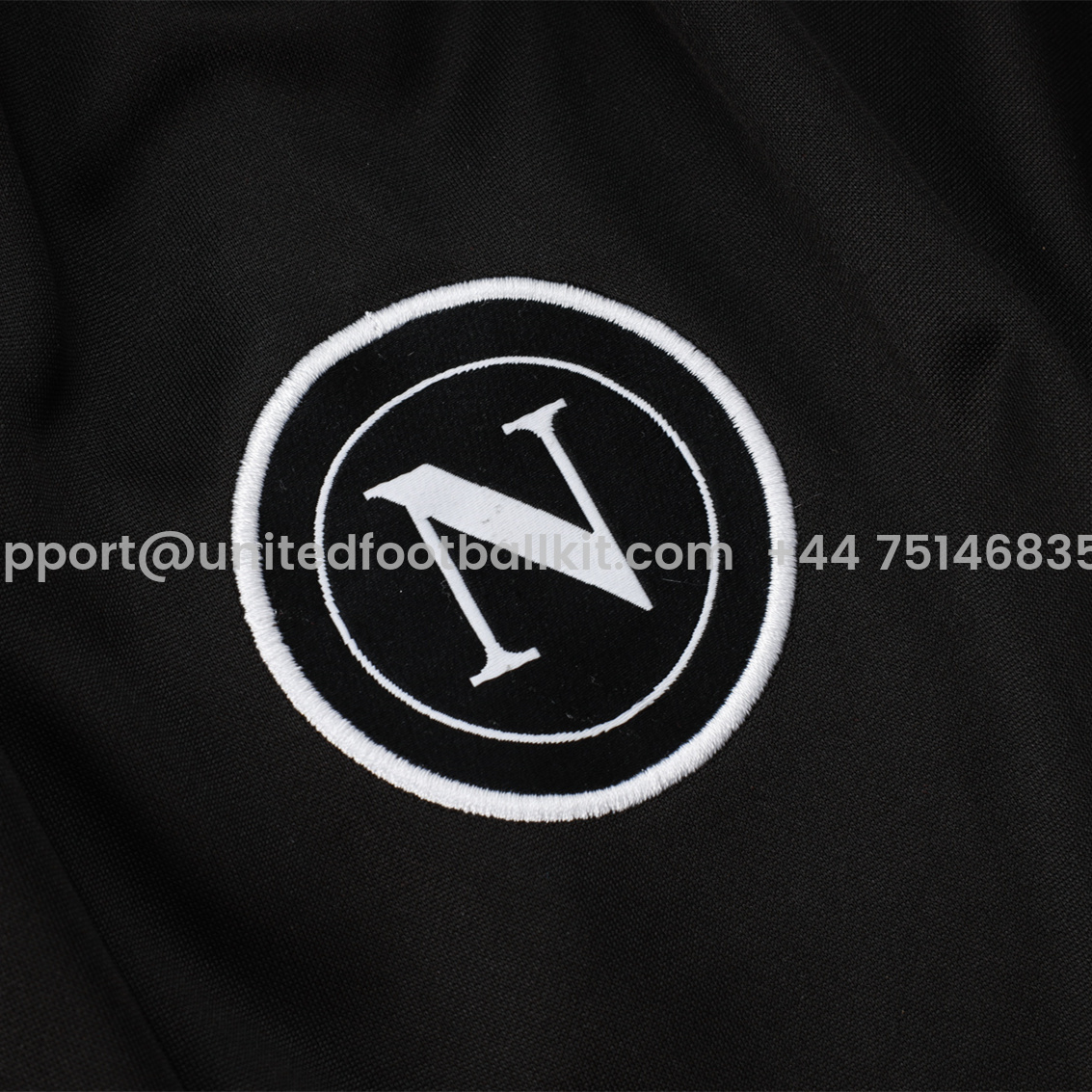 Unitedfootballkit.com | Napoli 24-25 Long Sleeve Training Set - Red Top and Black Pants -Customize Name, Number and Patch | Worldwide Shipping