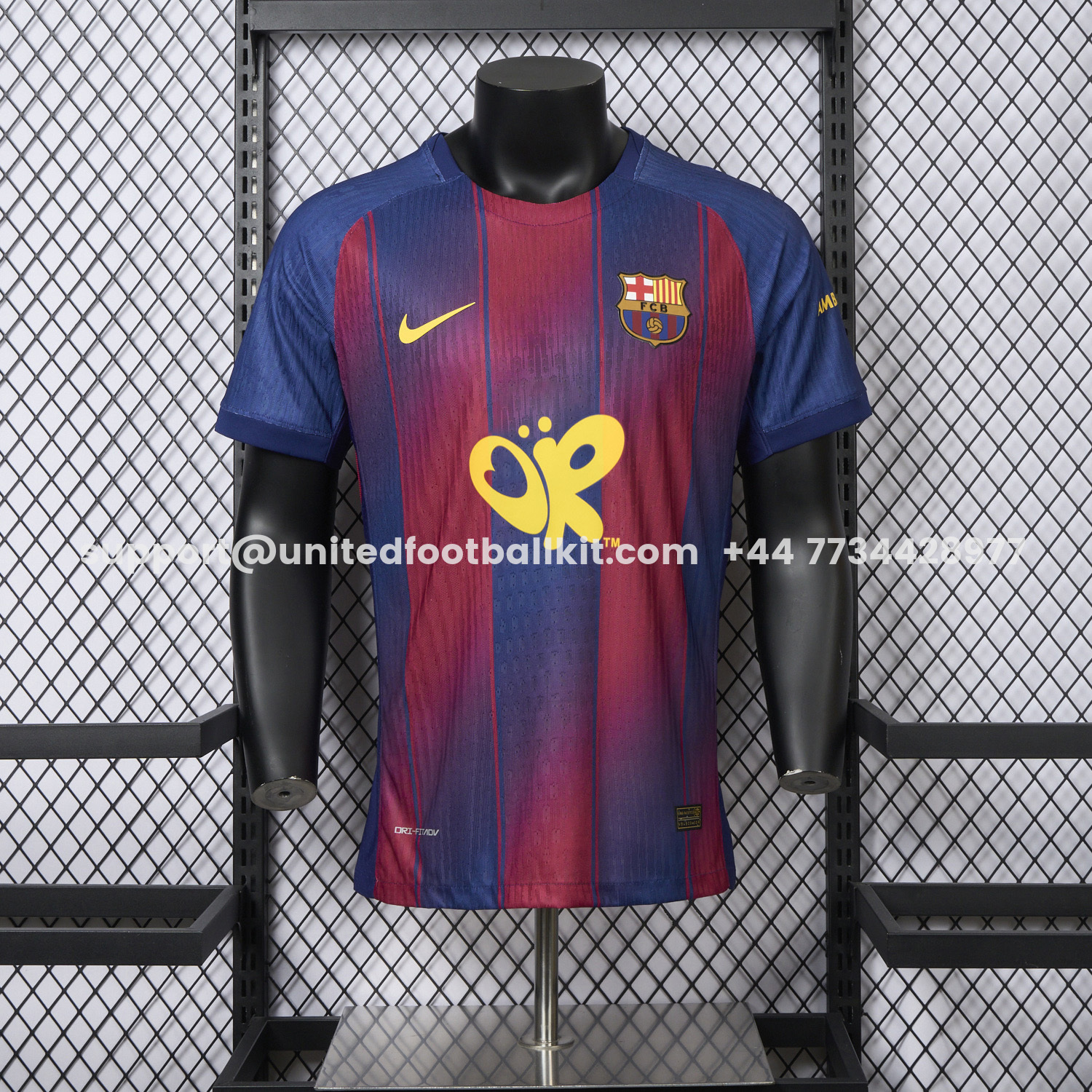 Unitedfootballkit.com | Barcelona 25-26 x Olivia Rodrigo Co-Branded Home Jersey - Player Version -Customize Name, Number and Patch | Worldwide Shipping