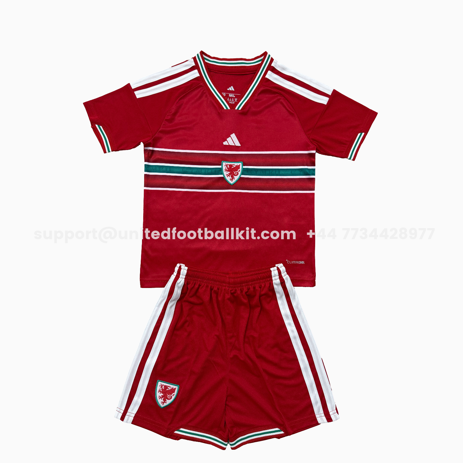 Unitedfootballkit.com | Wales 2026 Home Men's Adult Jersey Set - Fans Version -Customize Name, Number and Patch | Worldwide Shipping