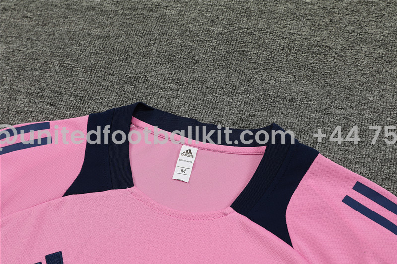 Unitedfootballkit.com | Arsenal 24-25 Short-Sleeve Training Set - Pink -Customize Name, Number and Patch | Worldwide Shipping