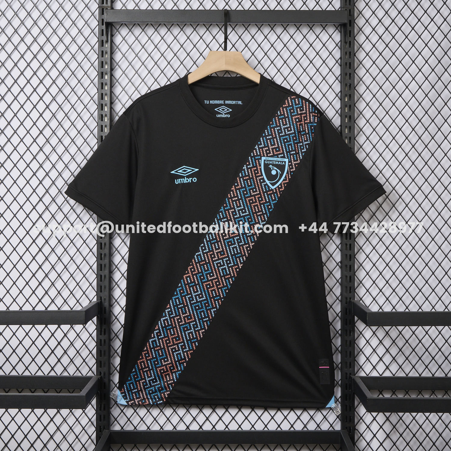 Unitedfootballkit.com | Guatemala 25-26 Third Black Jersey - Fans Version -Customize Name, Number and Patch | Worldwide Shipping