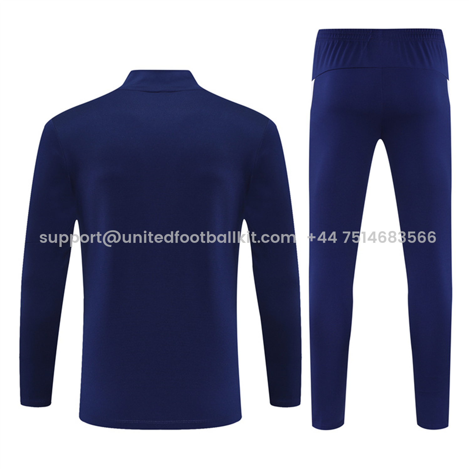 Unitedfootballkit.com | Portugal 25-26 Kids Long Sleeve Training Set - Royal Blue -Customize Name, Number and Patch | Worldwide Shipping