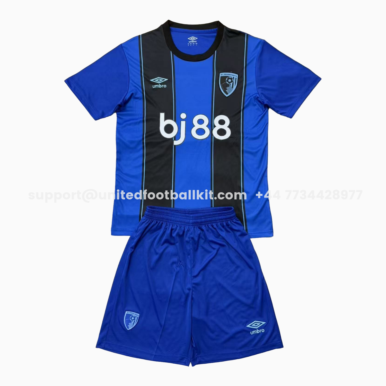 Unitedfootballkit.com | Bournemouth 25-26 Away Men's Adult Jersey Set - Fans Version -Customize Name, Number and Patch | Worldwide Shipping
