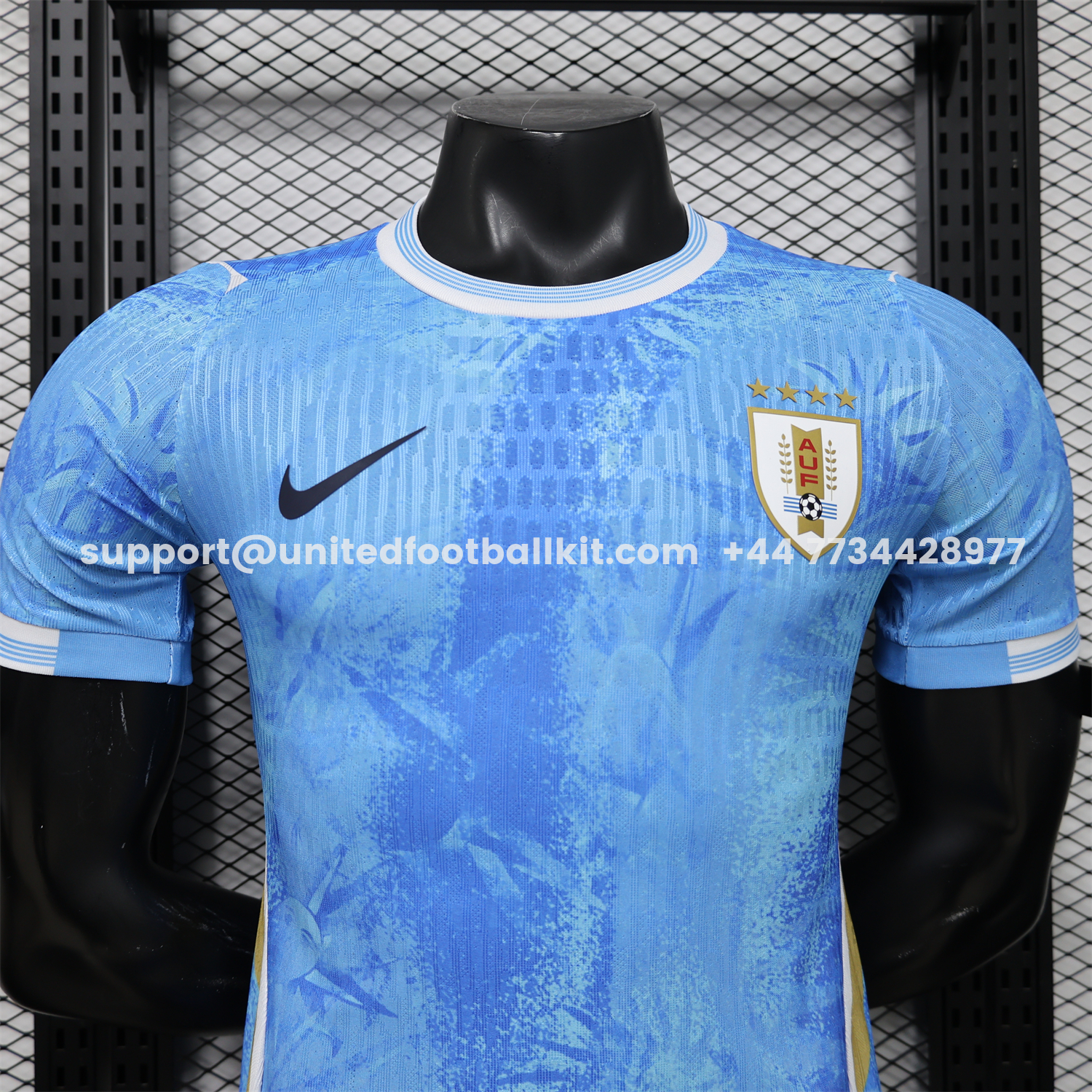 Unitedfootballkit.com | Uruguay 2026 Ice Blue Special Jersey - Player Version -Customize Name, Number and Patch | Worldwide Shipping