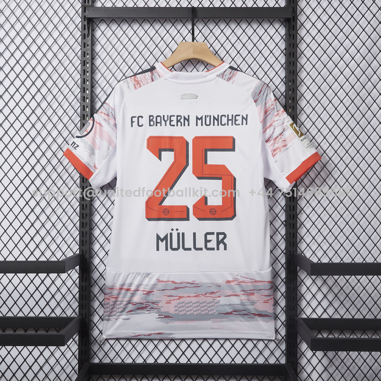 Unitedfootballkit.com | Bayern Munich 25-26 Away White Jersey - Fans Version -Customize Name, Number and Patch | Worldwide Shipping