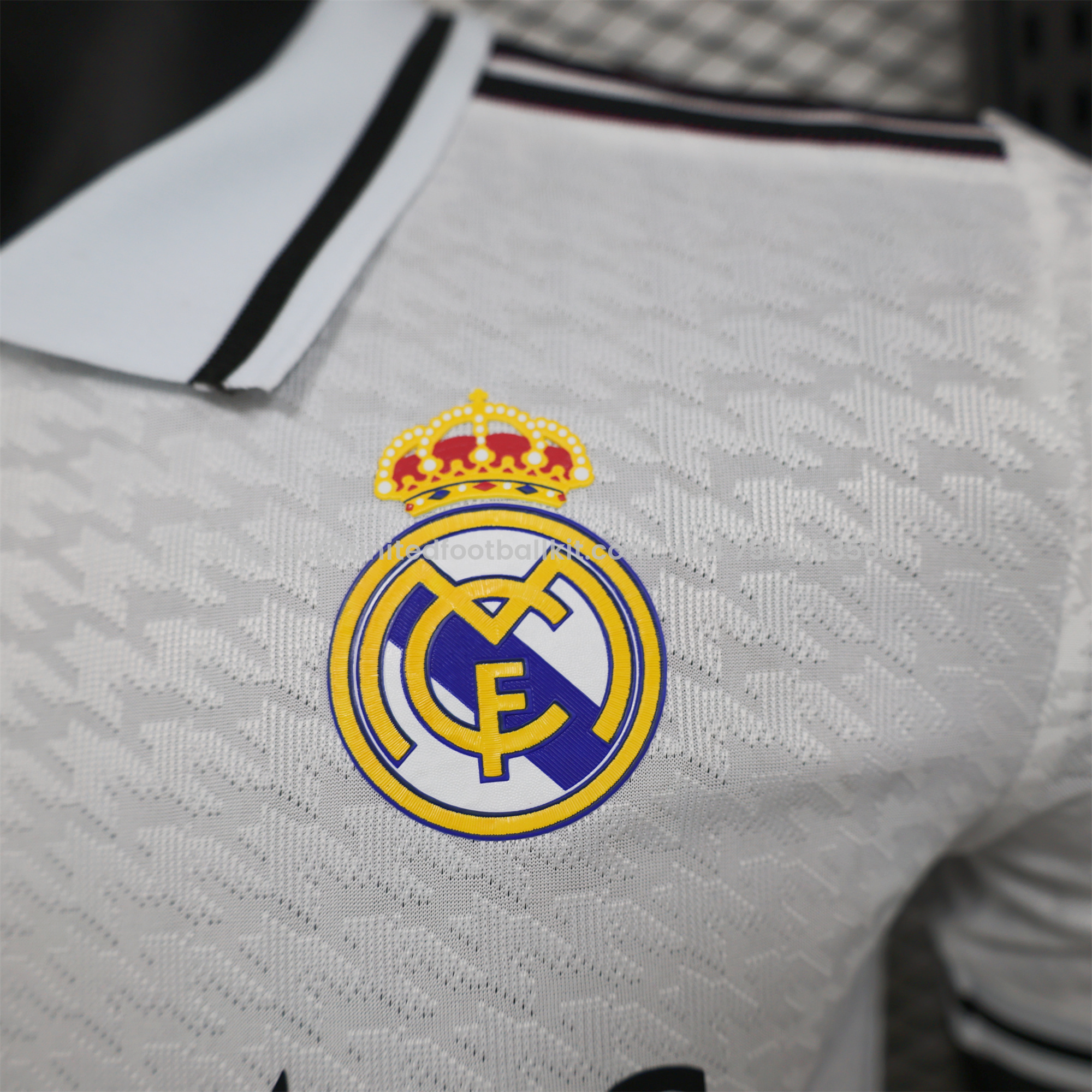 Unitedfootballkit.com | Real Madrid 24-25 Originals White POLO Jersey - Player Version -Customize Name, Number and Patch | Worldwide Shipping