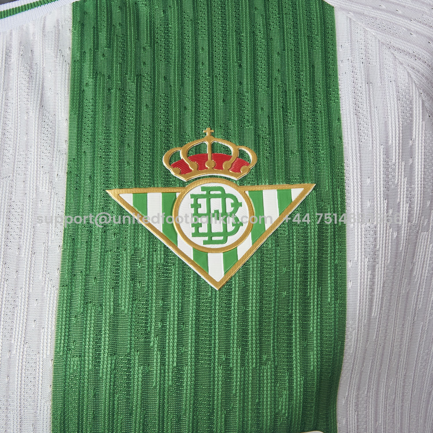 Unitedfootballkit.com | Real Betis 25-26 Home Stripes Jersey - Player Version -Customize Name, Number and Patch | Worldwide Shipping