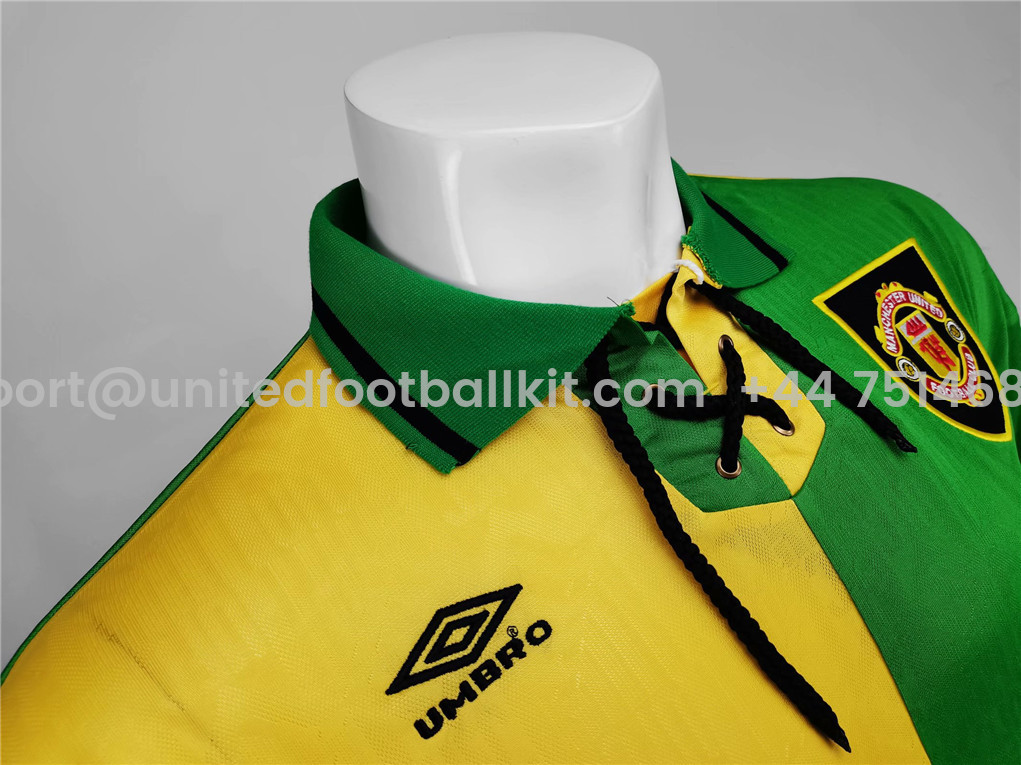 Unitedfootballkit.com | Retro Manchester United 92-94 Third Away Long Sleeve Jersey -Customize Name, Number and Patch | Worldwide Shipping