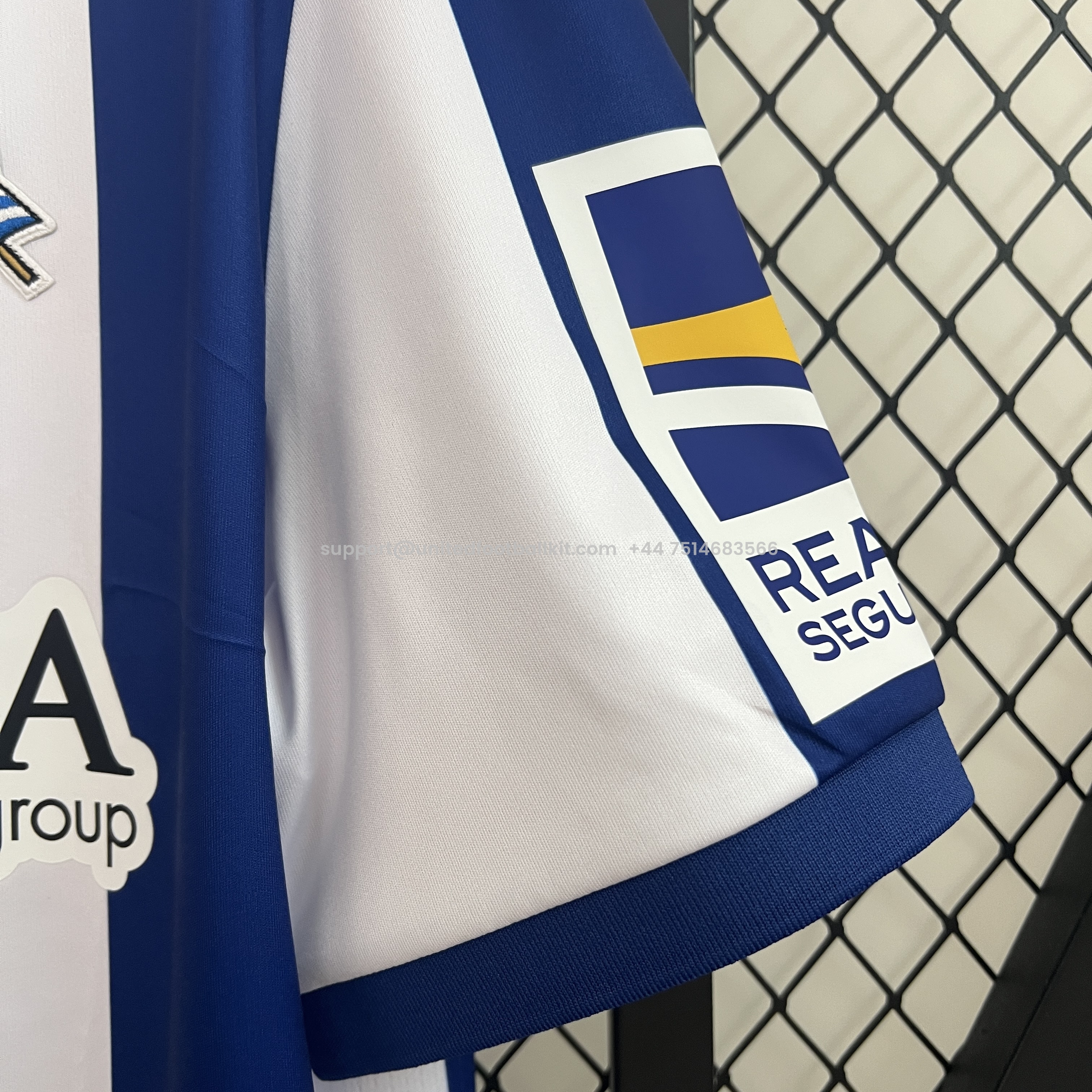 Unitedfootballkit.com | Real Sociedad 24-25 Home Stadium Jersey - Fans Version -Customize Name, Number and Patch | Worldwide Shipping