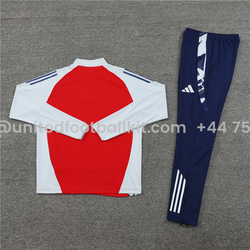 Unitedfootballkit.com | Arsenal 24-25 Long Sleeve Training Set - Red & Blue -Customize Name, Number and Patch | Worldwide Shipping
