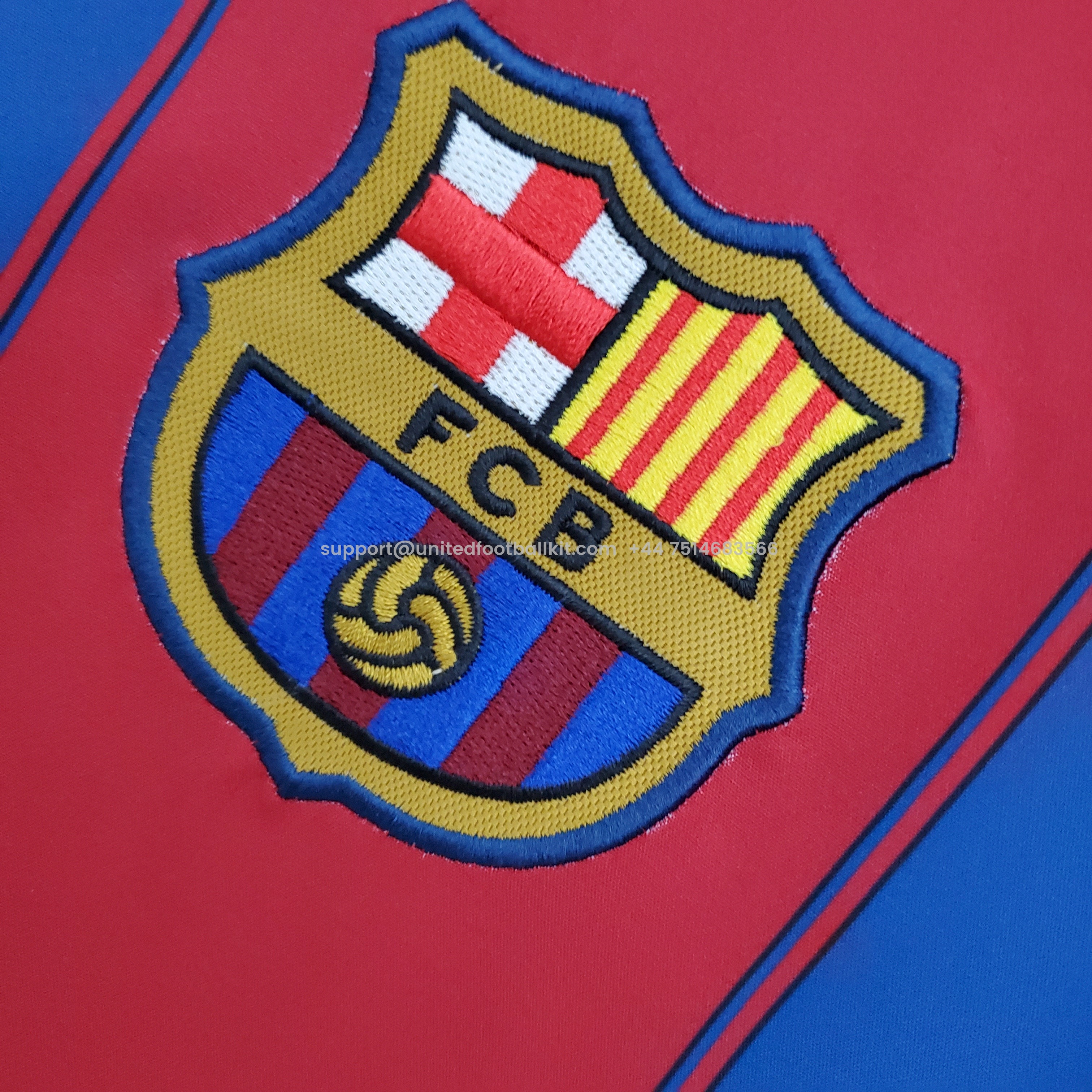 Unitedfootballkit.com | Retro Barcelona 03-04 Home Stadium Jersey -Customize Name, Number and Patch | Worldwide Shipping