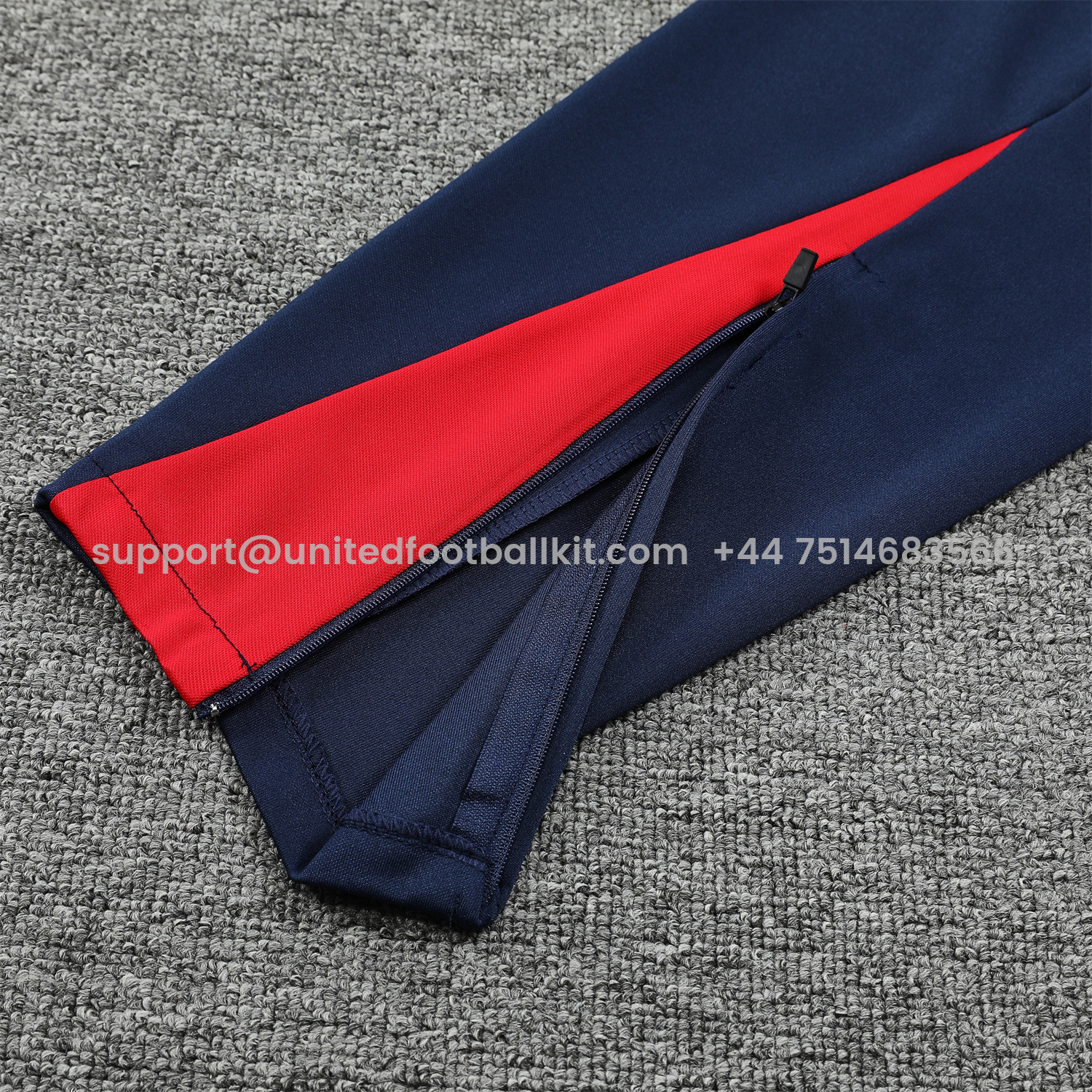 Unitedfootballkit.com | Paris Saint-Germain PSG 24-25 Training Hoodie Set - Royal Blue Hoodie and Pants -Customize Name, Number and Patch | Worldwide Shipping