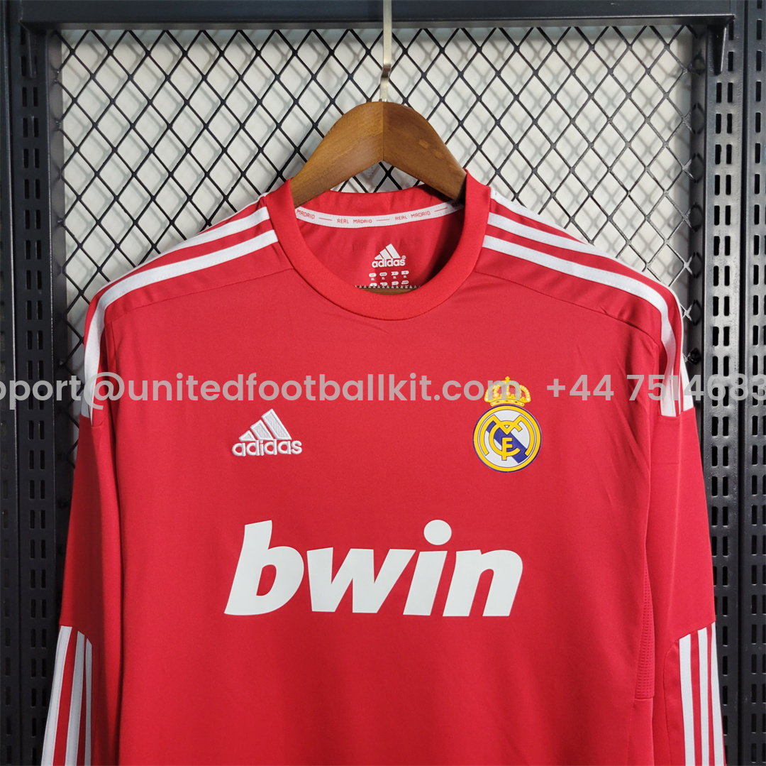 Unitedfootballkit.com | Retro Real Madrid 11-12 Third Away Long Sleeve Jersey -Customize Name, Number and Patch | Worldwide Shipping