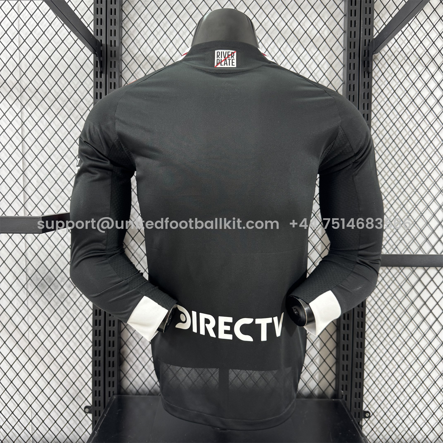 Unitedfootballkit.com | River Plate 25-26 Away Long Sleeves Jersey - Player Version -Customize Name, Number and Patch | Worldwide Shipping