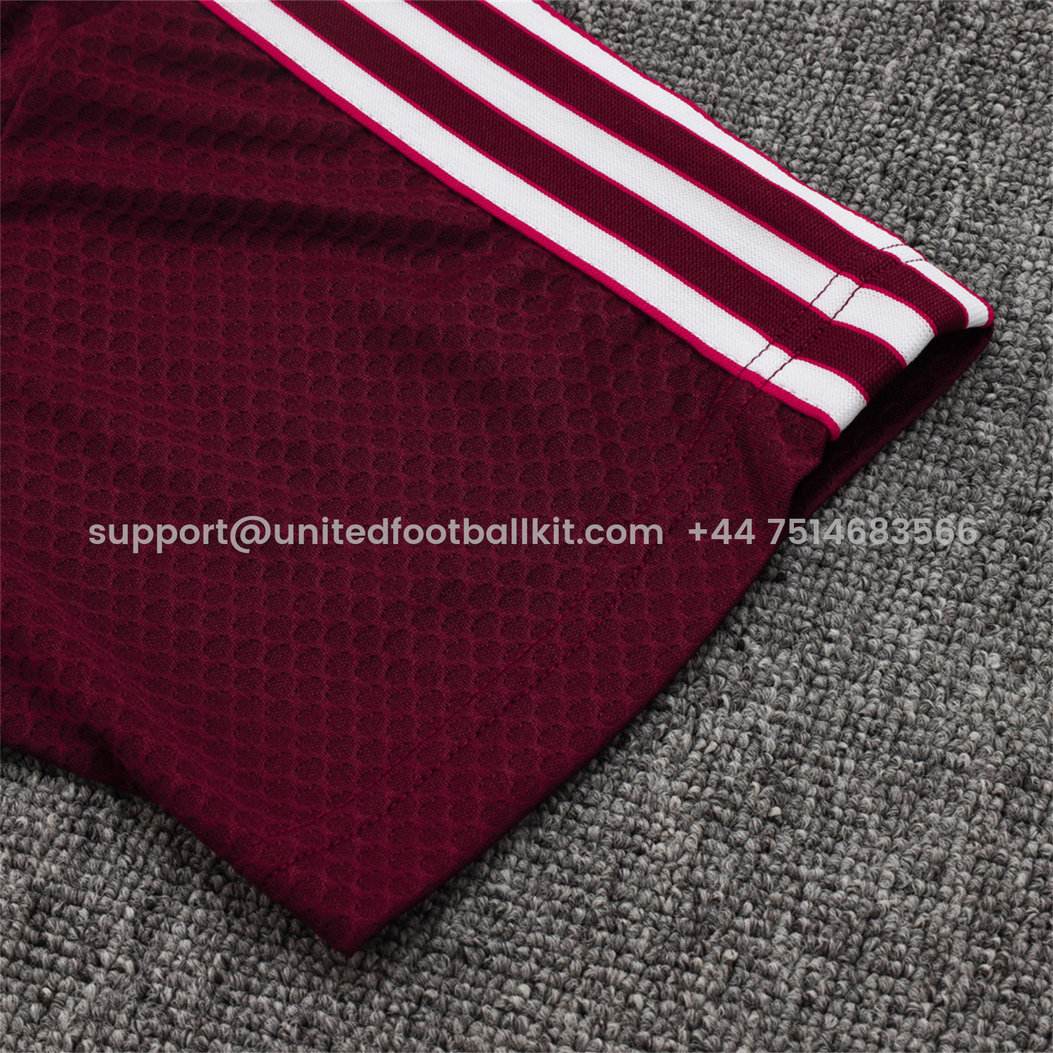 Unitedfootballkit.com | Bayern Munich 25-26 POLO Short-Sleeve Training Set - Deep Red Top and Pants -Customize Name, Number and Patch | Worldwide Shipping