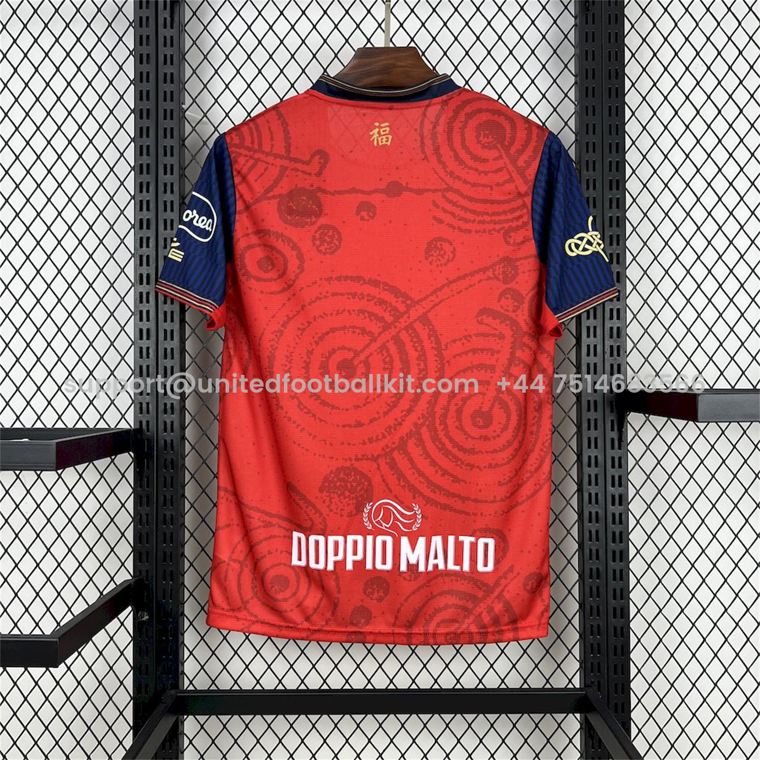 Unitedfootballkit.com | Cagliari Calcio 24-25 Year of the Snake Special Jersey - Fans Version -Customize Name, Number and Patch | Worldwide Shipping