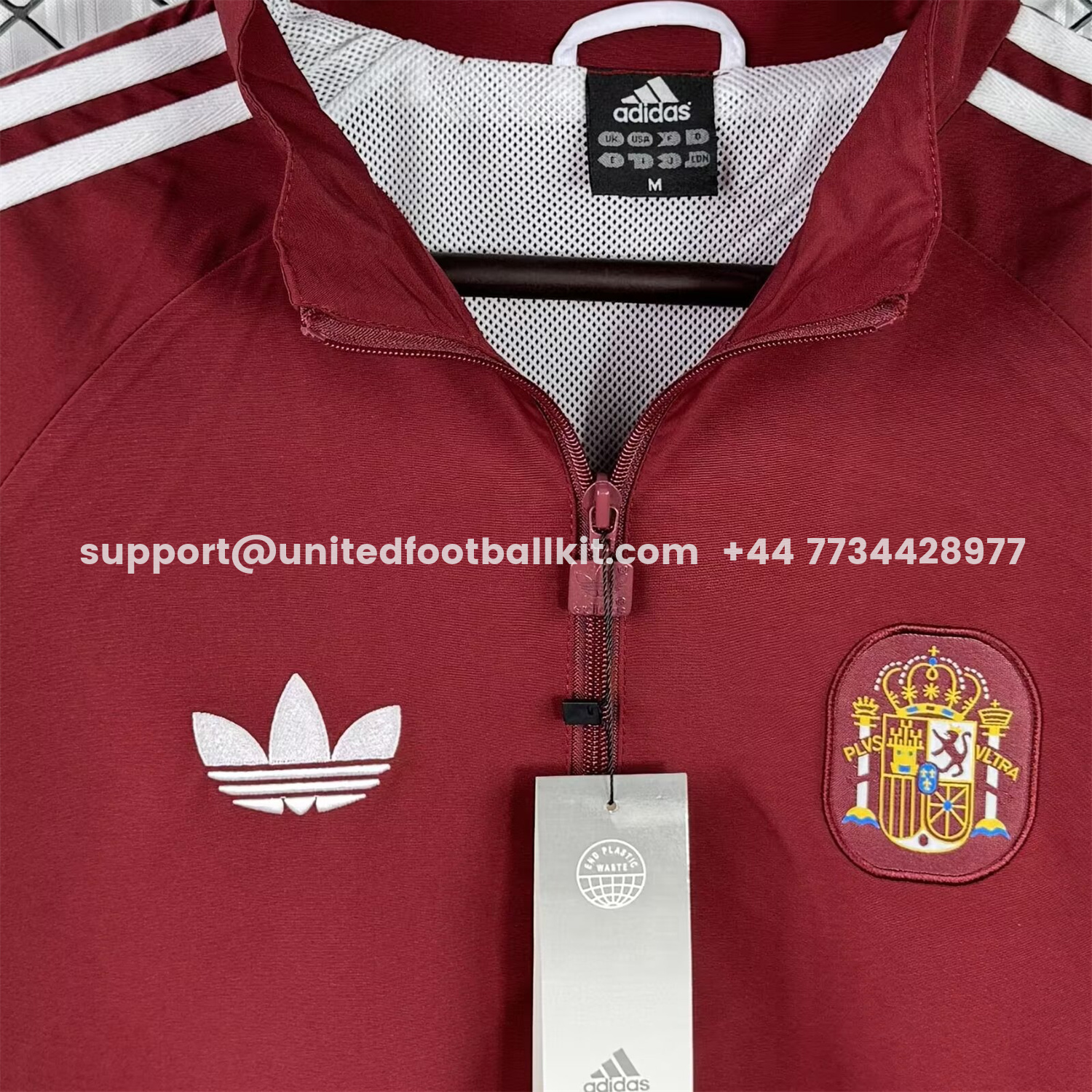 Unitedfootballkit.com | Spain 2026 Windbreaker Jacket - Red -Customize Name, Number and Patch | Worldwide Shipping