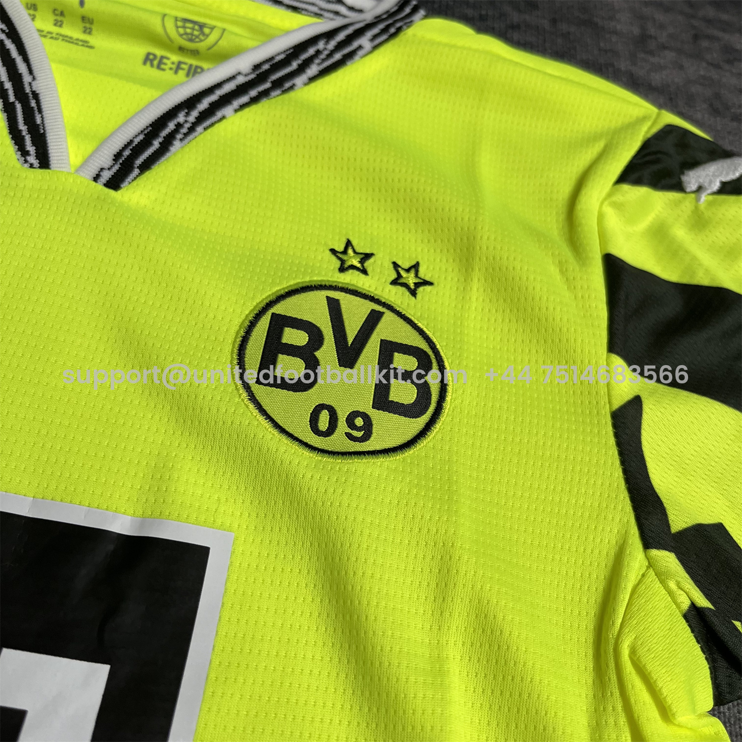 Unitedfootballkit.com | Dortmund 24-25 Yellow Alert Special Edition Kids Kit with Black Shorts -Customize Name, Number and Patch | Worldwide Shipping