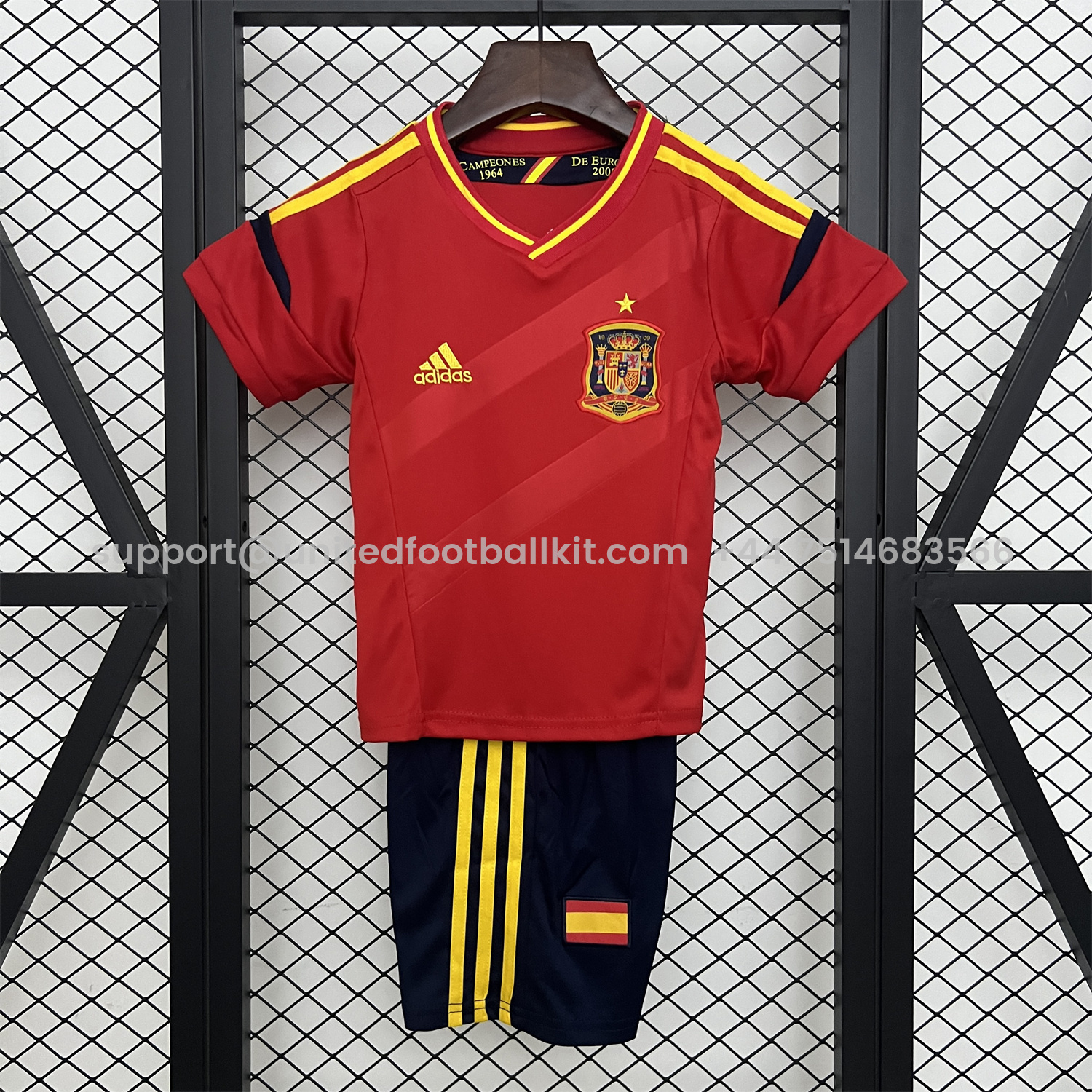 Unitedfootballkit.com | Retro Spain 2012 Home Kids Kit -Customize Name, Number and Patch | Worldwide Shipping
