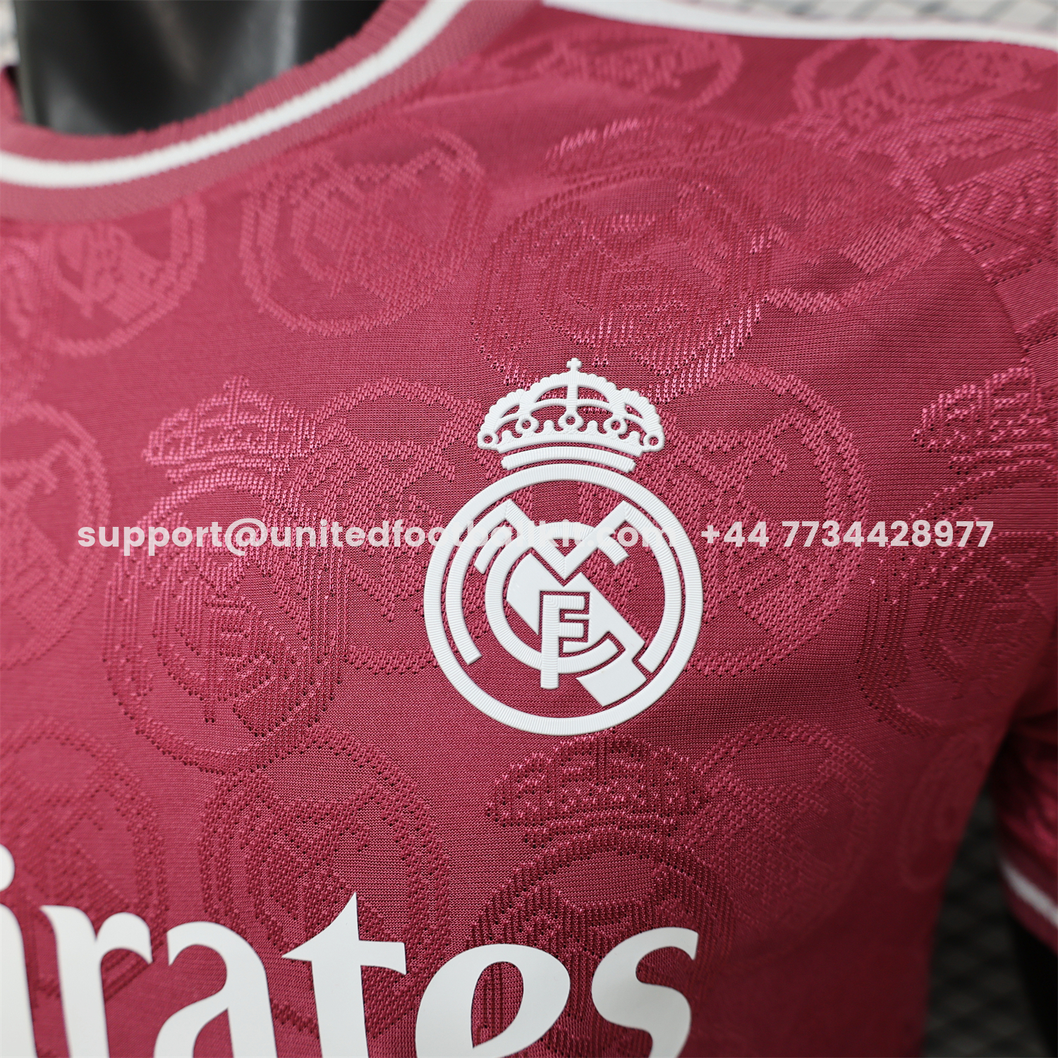 Unitedfootballkit.com | Real Madrid 25-26 Wine Red Special Jersey - Player Version -Customize Name, Number and Patch | Worldwide Shipping