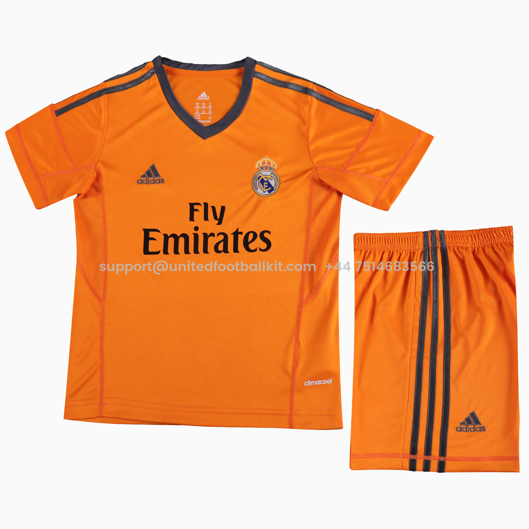 Unitedfootballkit.com | Retro Real Madrid 2013-14 Third Kids Kit -Customize Name, Number and Patch | Worldwide Shipping