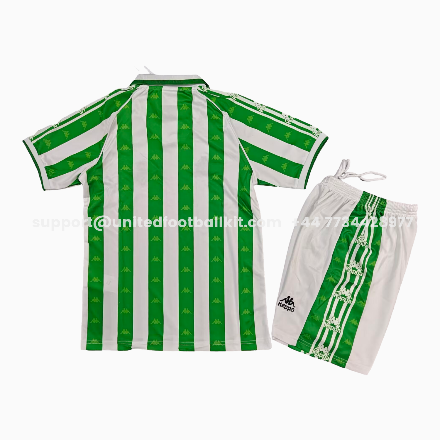 Unitedfootballkit.com | Retro Real Betis 1995-97 Home Kids Kit -Customize Name, Number and Patch | Worldwide Shipping