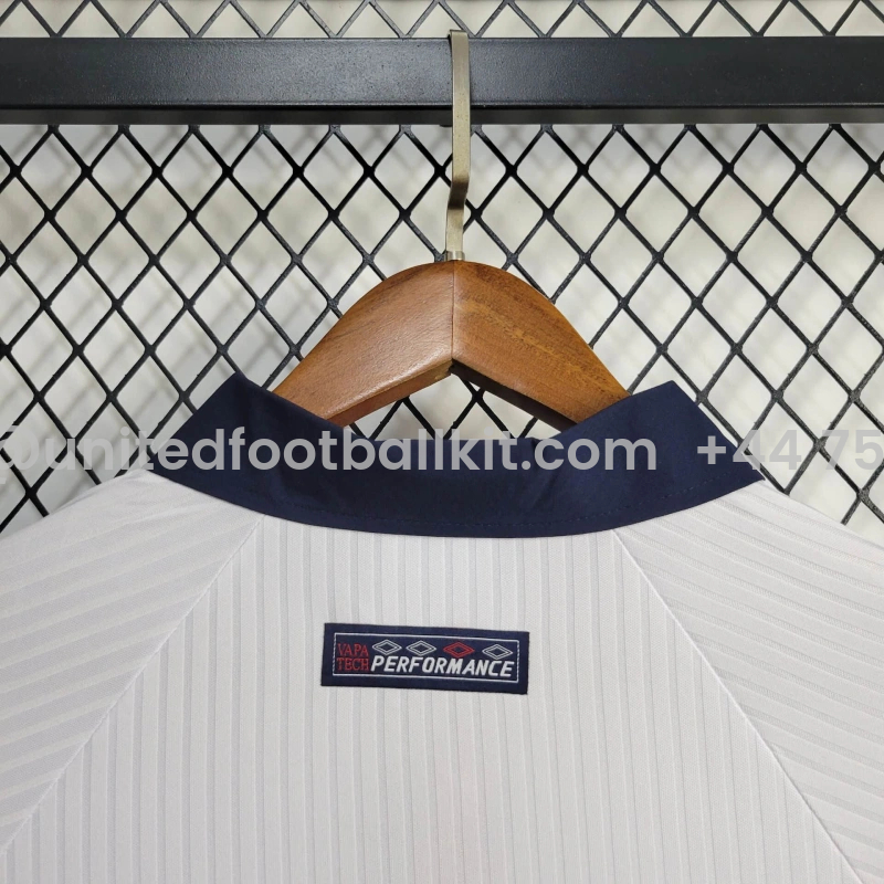 Unitedfootballkit.com | Retro England 1998 Home Stadium Long Sleeve Jersey -Customize Name, Number and Patch | Worldwide Shipping