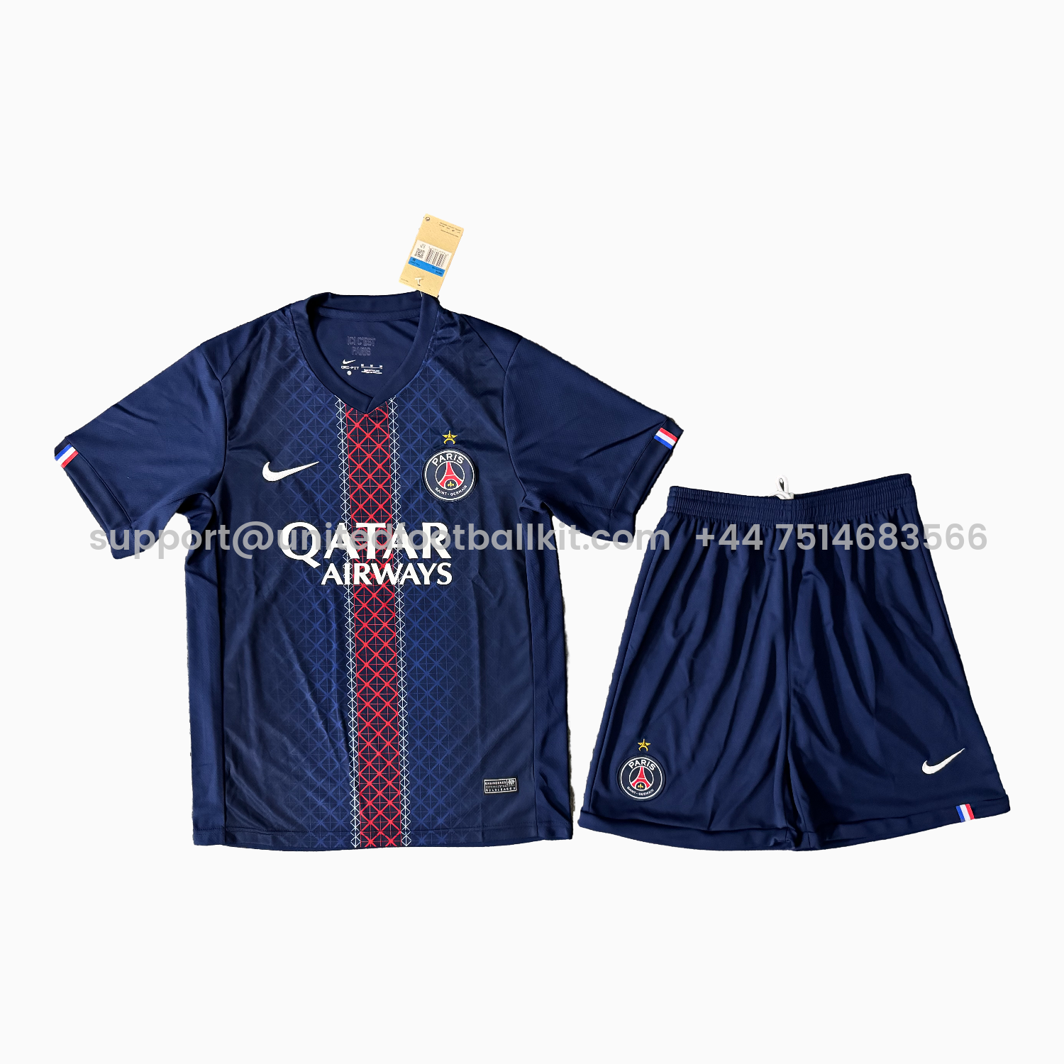 Unitedfootballkit.com | Paris Saint-Germain PSG 25-26 Home Men's Adult Jersey Set - Fans Version -Customize Name, Number and Patch | Worldwide Shipping
