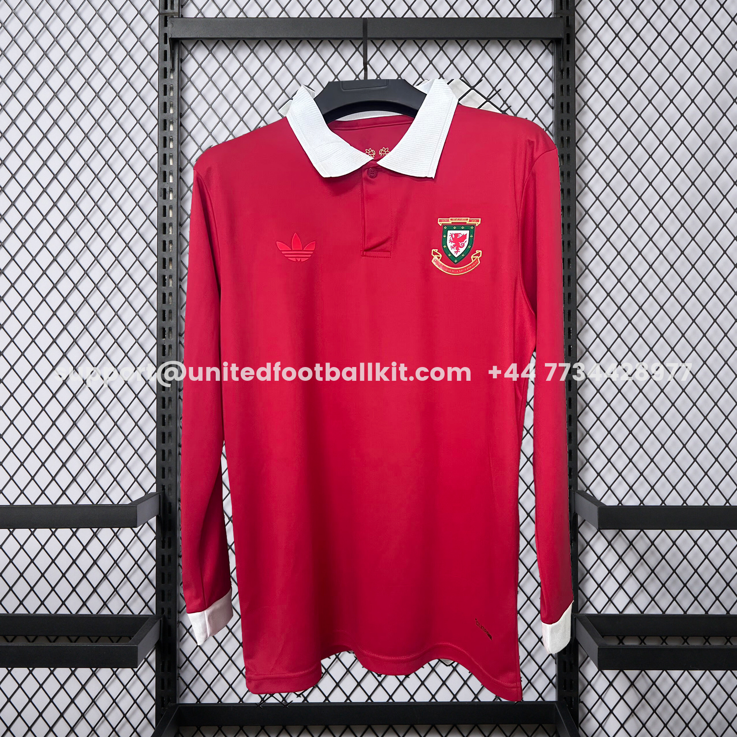 Unitedfootballkit.com | Wales 2026 150th Anniversary Edition Long Sleeves Jersey - Fans Version -Customize Name, Number and Patch | Worldwide Shipping